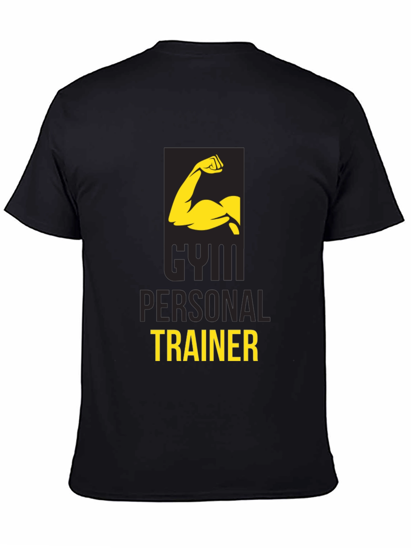 Gym Personal Trainer Black Graphic T-Shirt