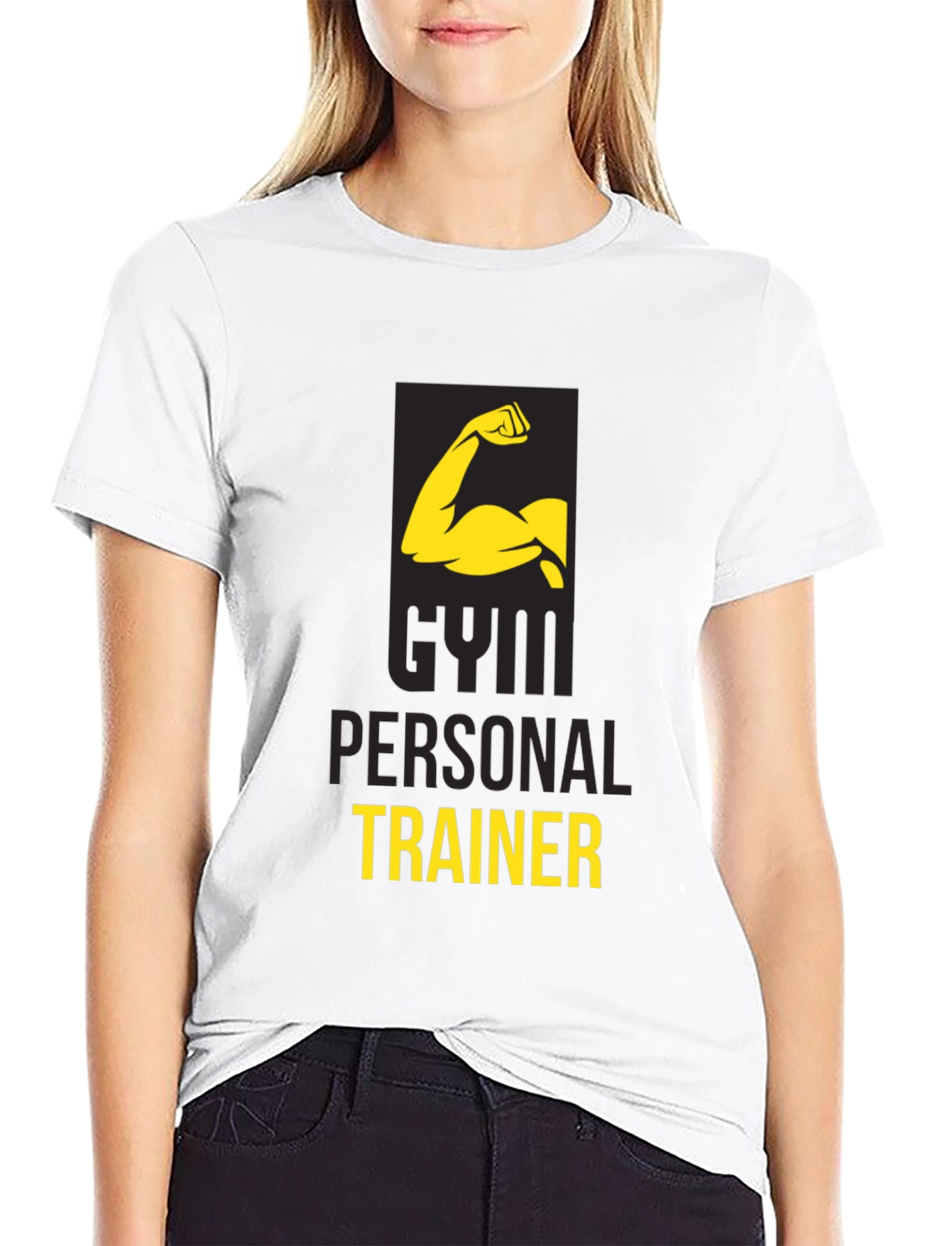 Gym Personal Trainer Black Graphic T-Shirt