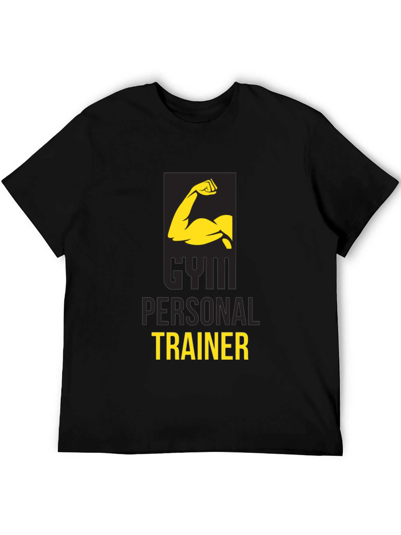 Gym Personal Trainer Black Graphic T-Shirt