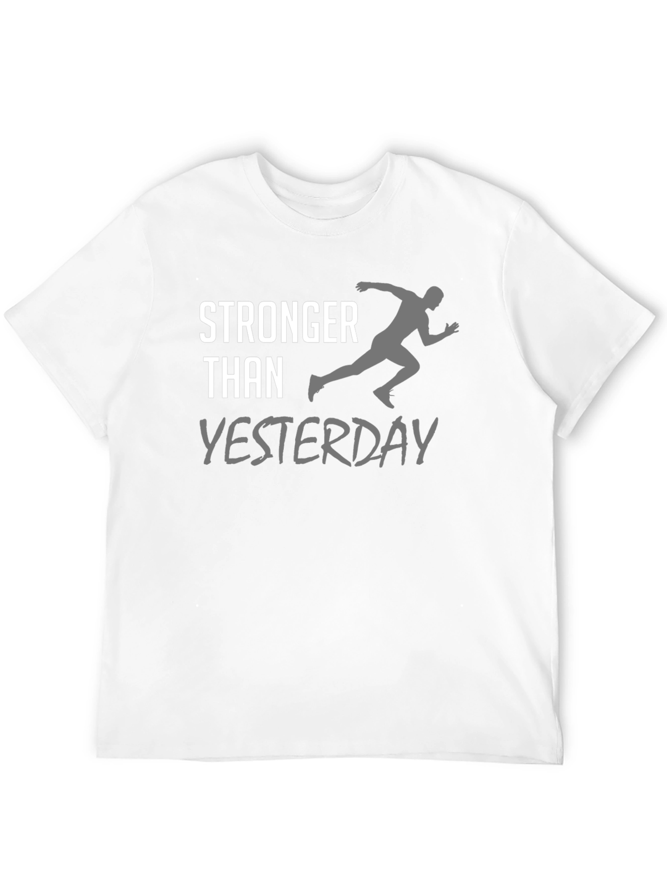 Stronger Than Yesterday Black T-Shirt