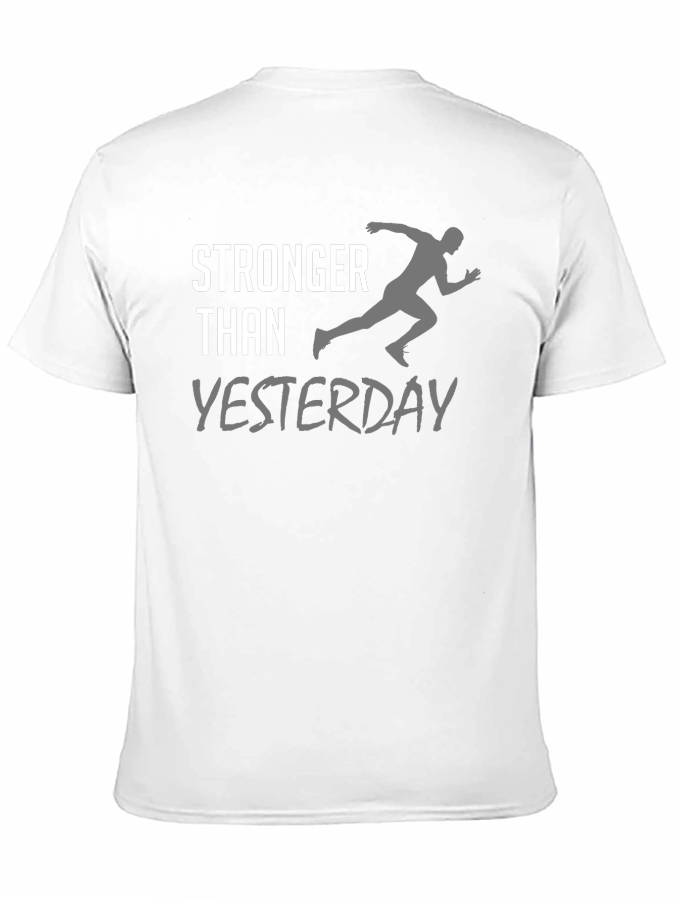 Stronger Than Yesterday Black T-Shirt