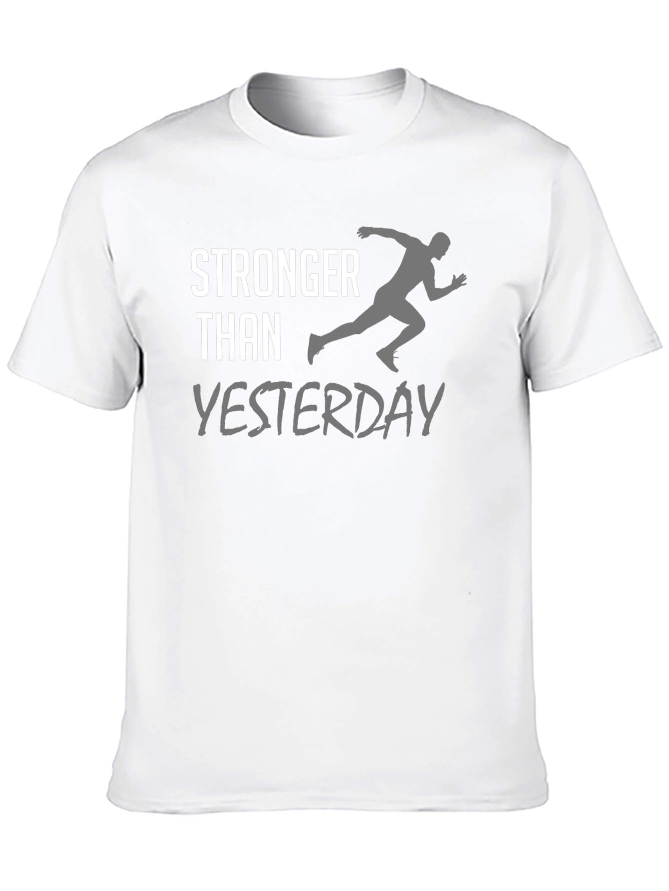 Stronger Than Yesterday Black T-Shirt
