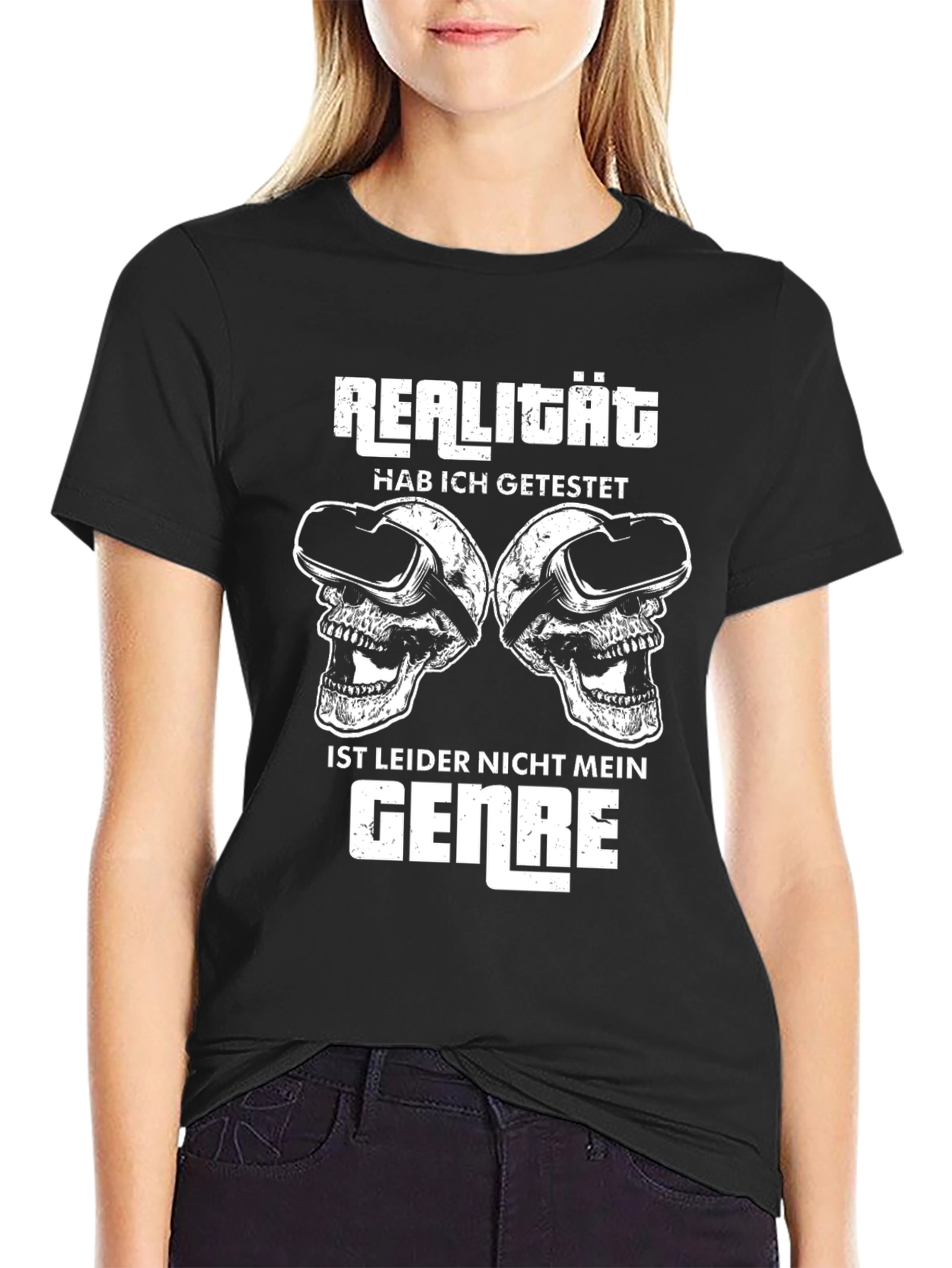 Reality Tested VR Skull Graphic T-Shirt