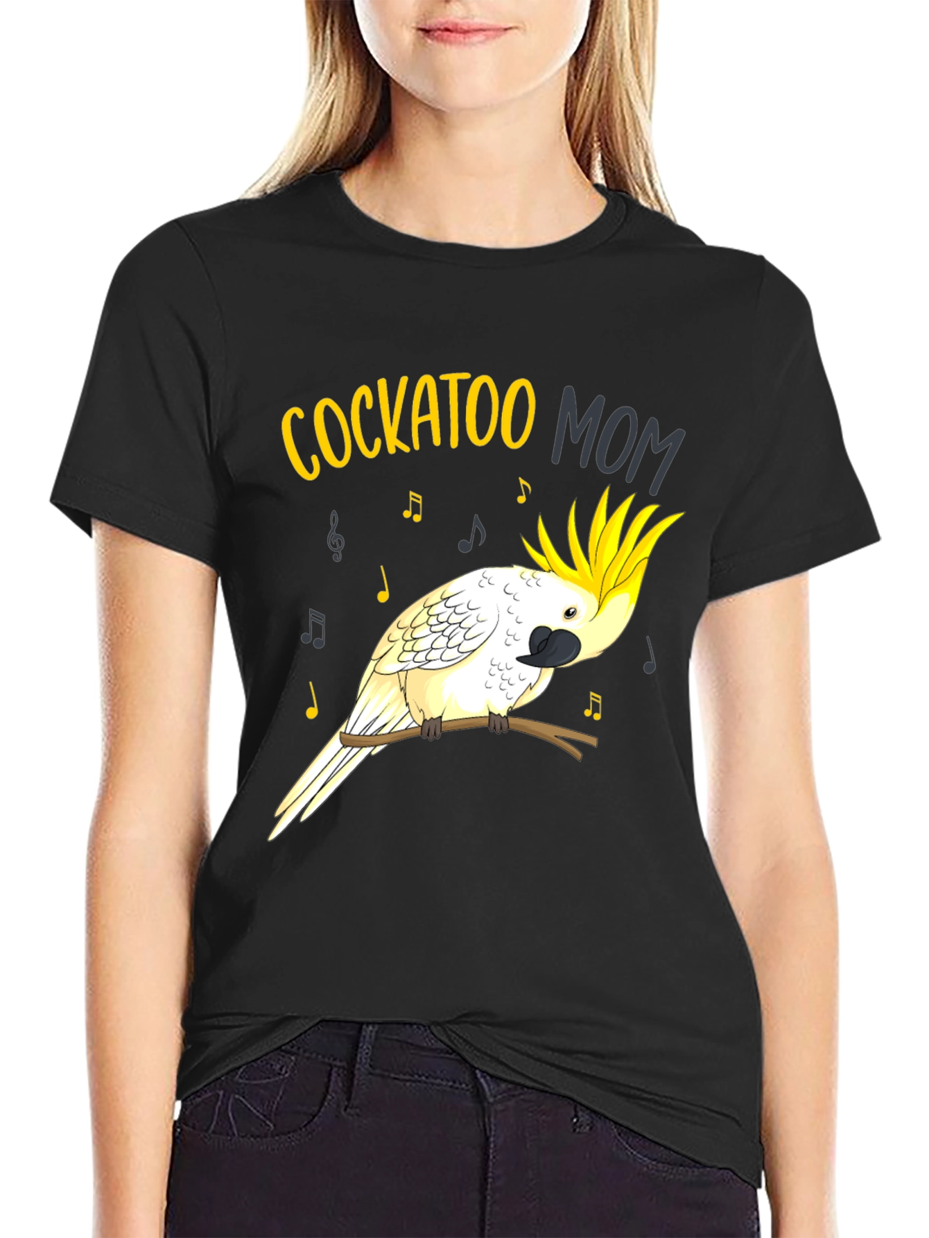 Cockatoo Mom Graphic Tee - Bird Lover T-Shirt