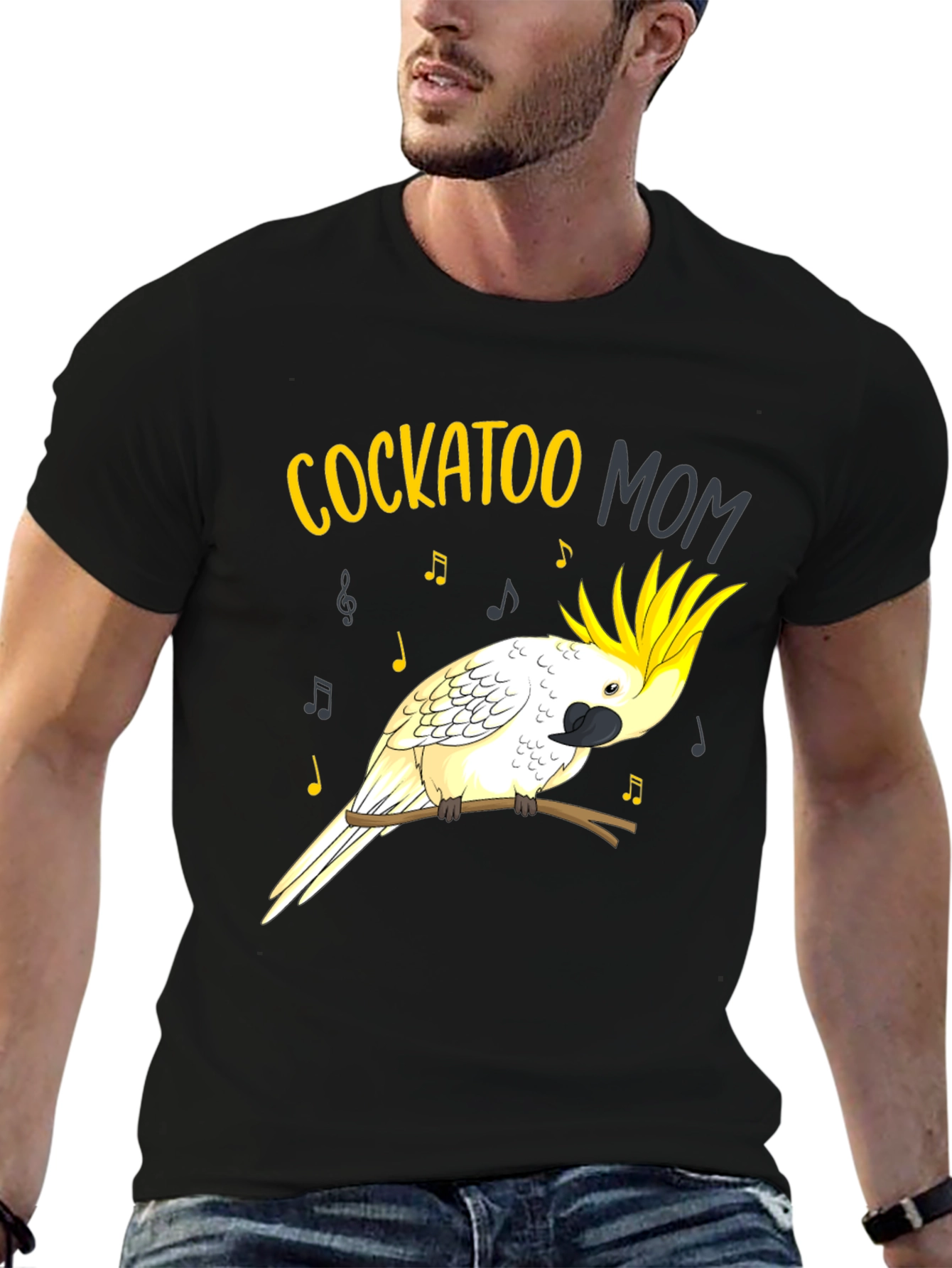 Cockatoo Mom Graphic Tee - Bird Lover T-Shirt
