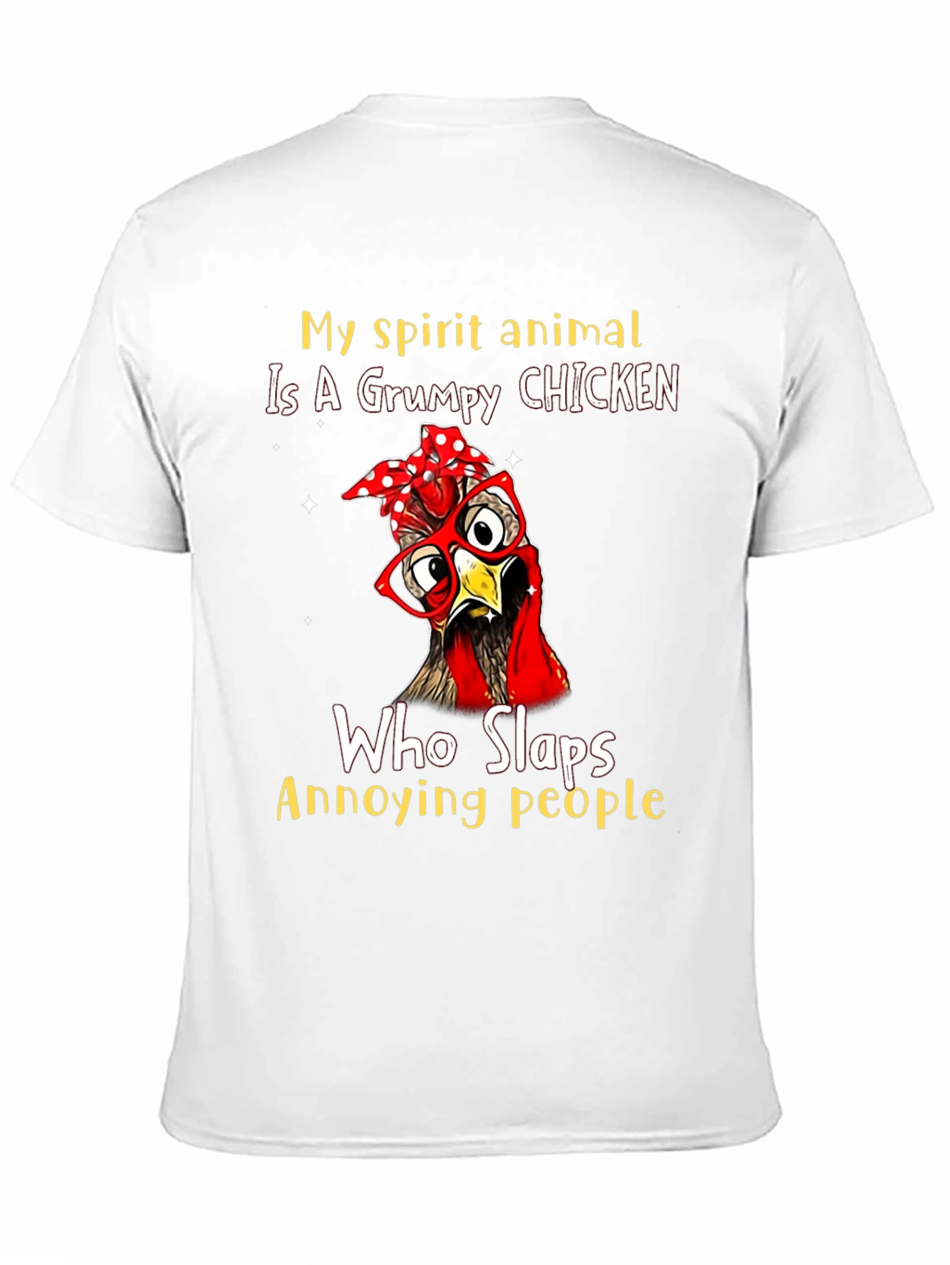 Grumpy Chicken T-Shirt - Funny Animal Graphic Tee