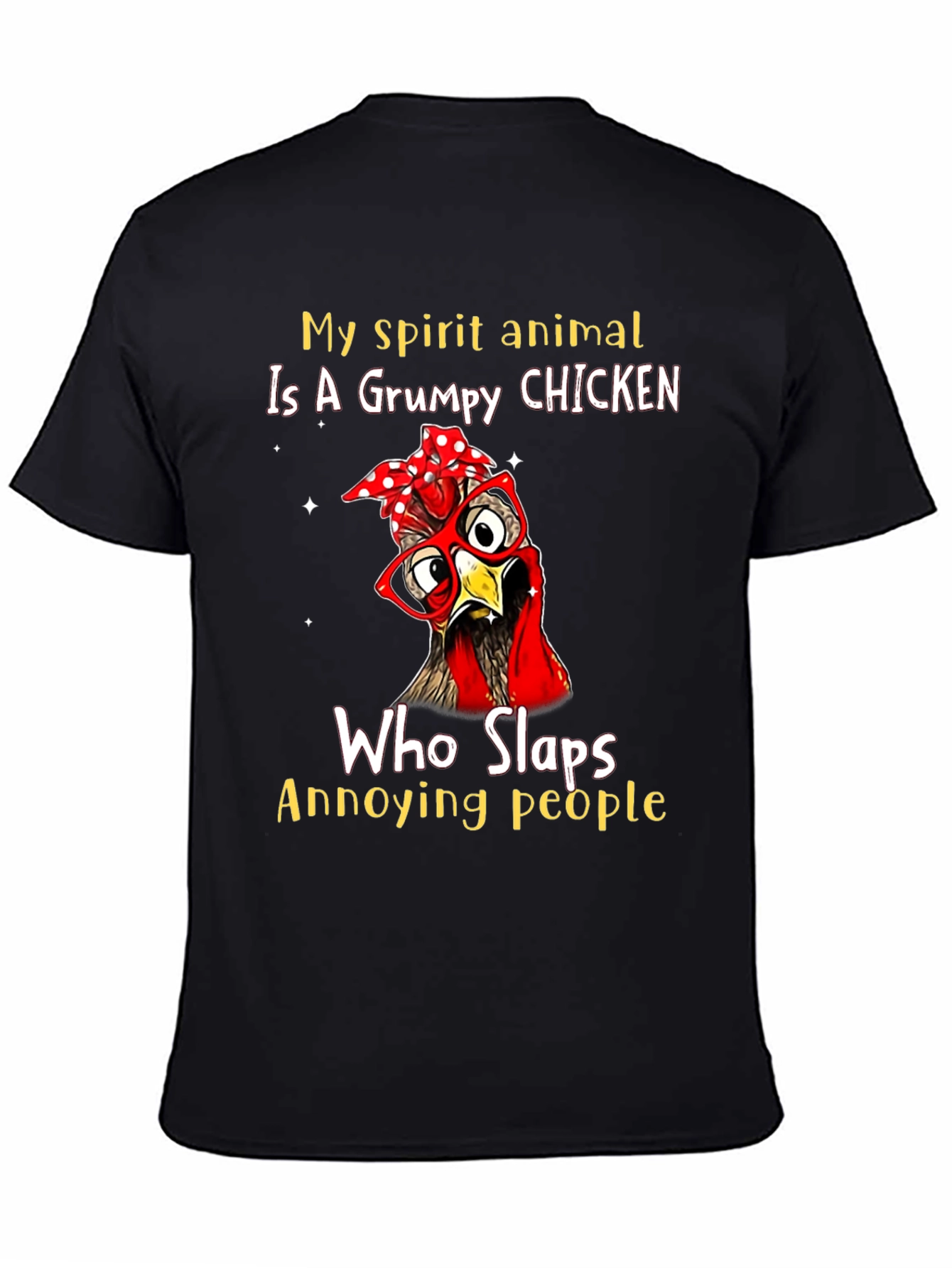 Grumpy Chicken T-Shirt - Funny Animal Graphic Tee