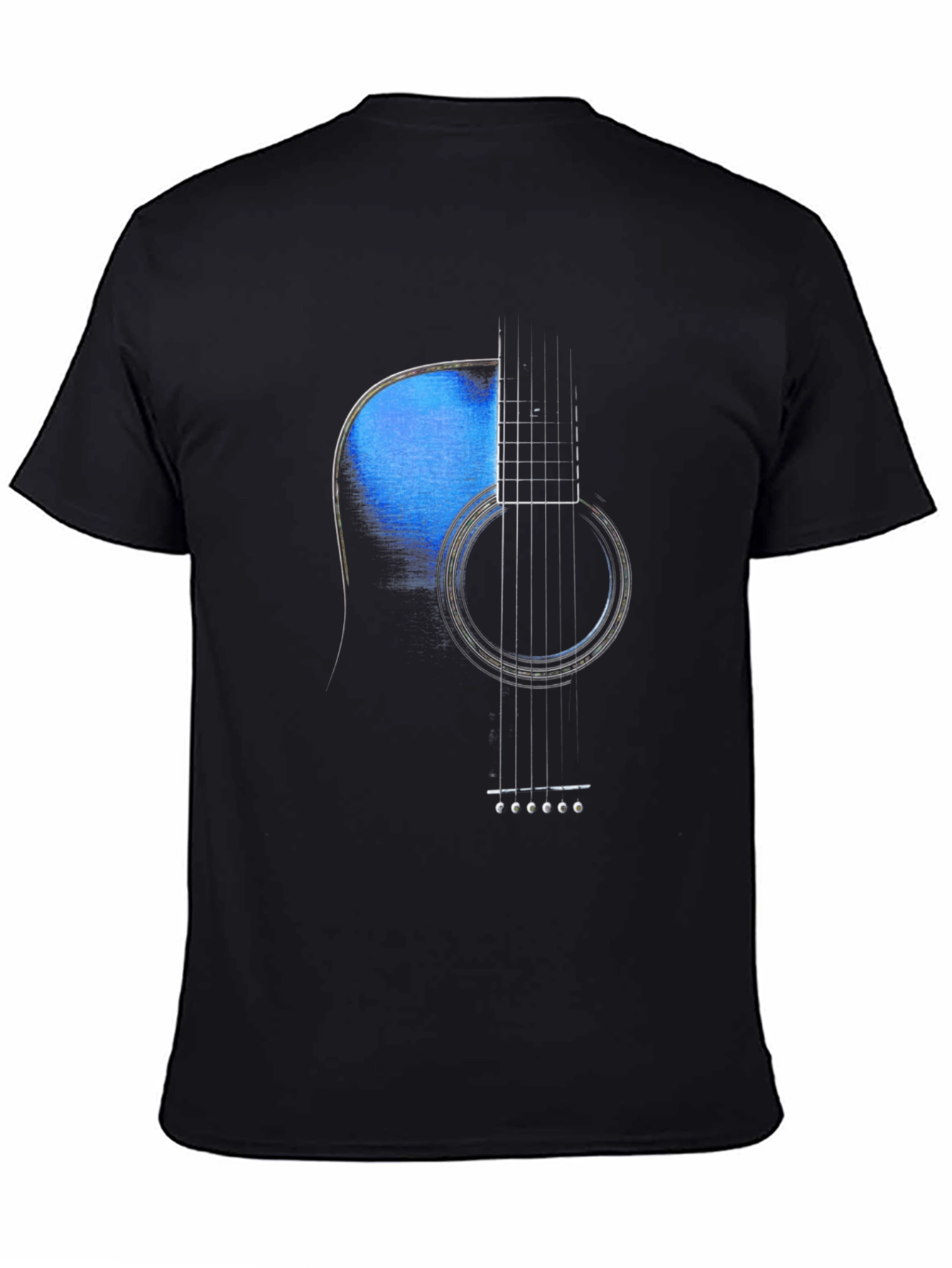 Acoustic Guitar Graphic Tee - Music Lover T-Shirt