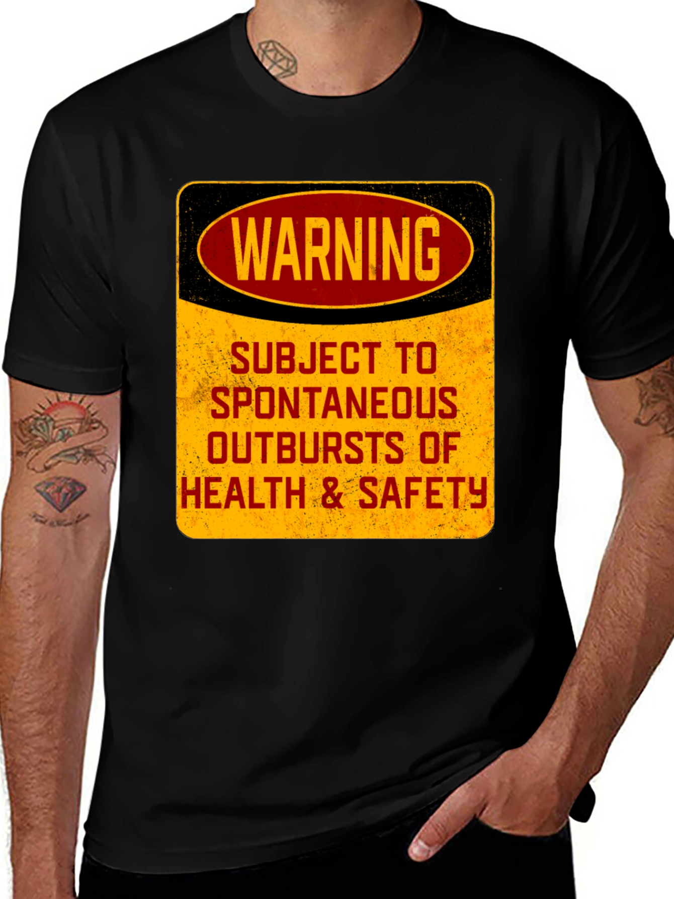 Warning: Spontaneous Health & Safety Outbursts T-Shirt