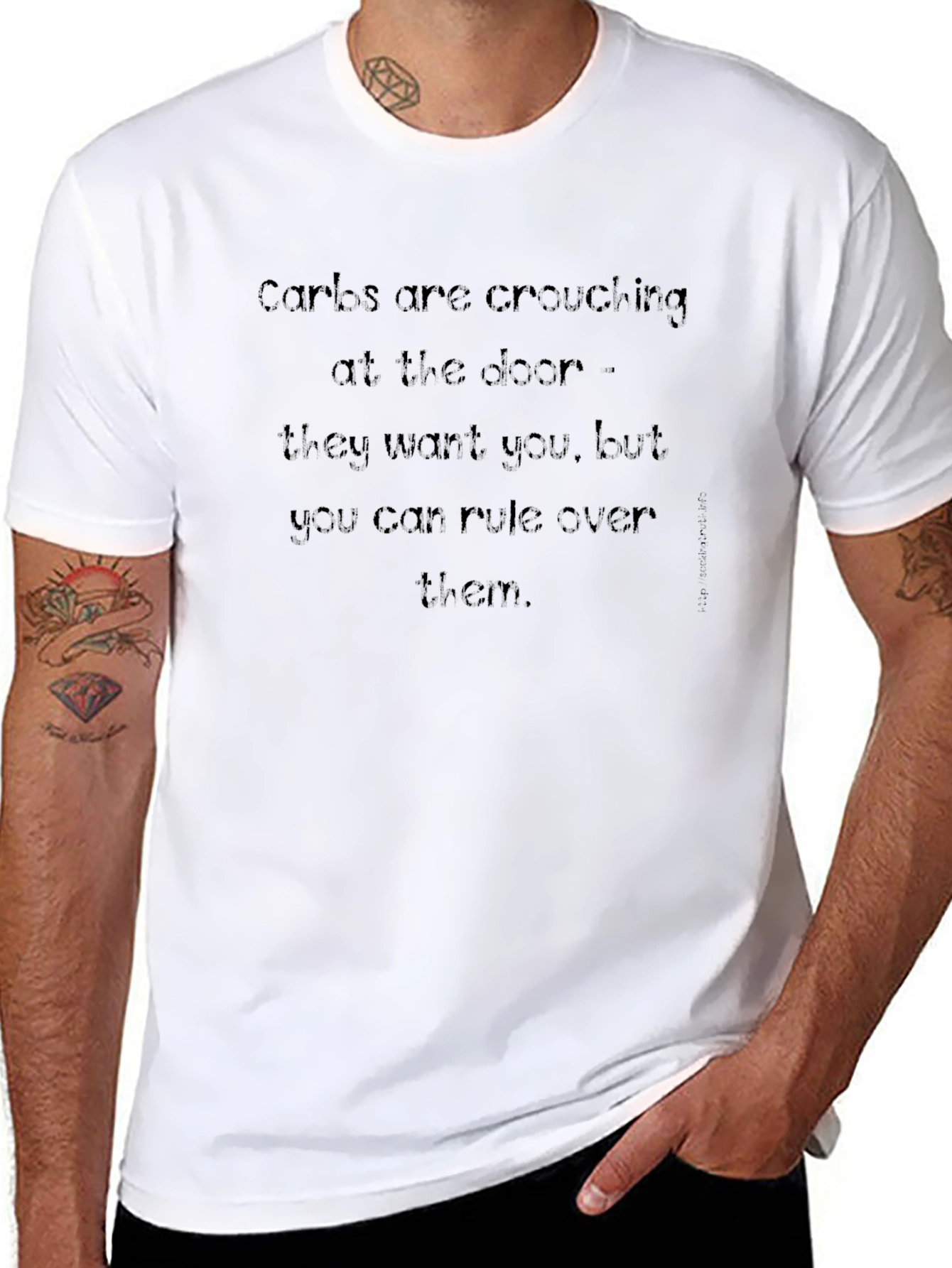 Carbs Are Crouching T-Shirt - Funny Foodie Tee