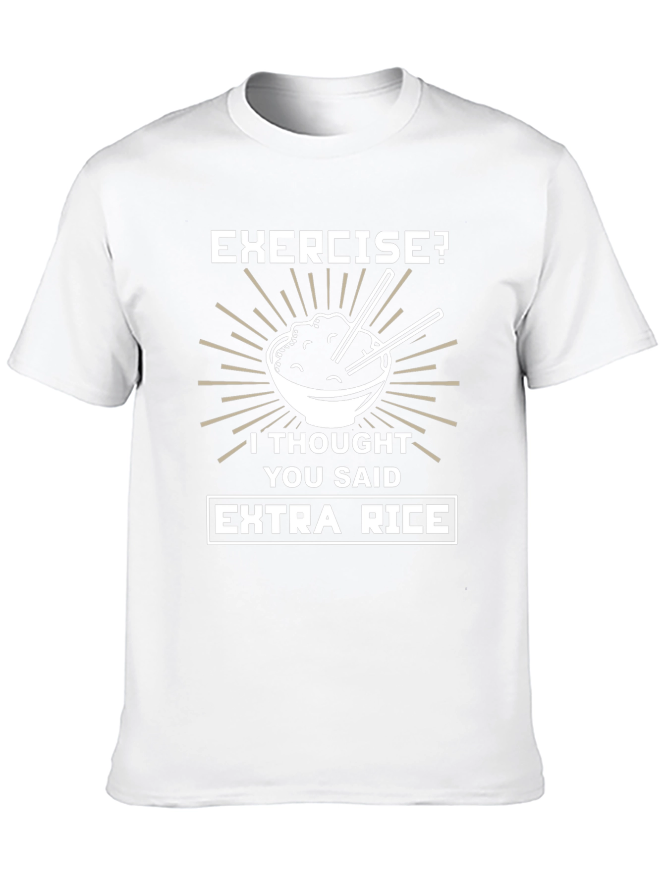 Extra Rice T-Shirt - Funny Foodie Tee
