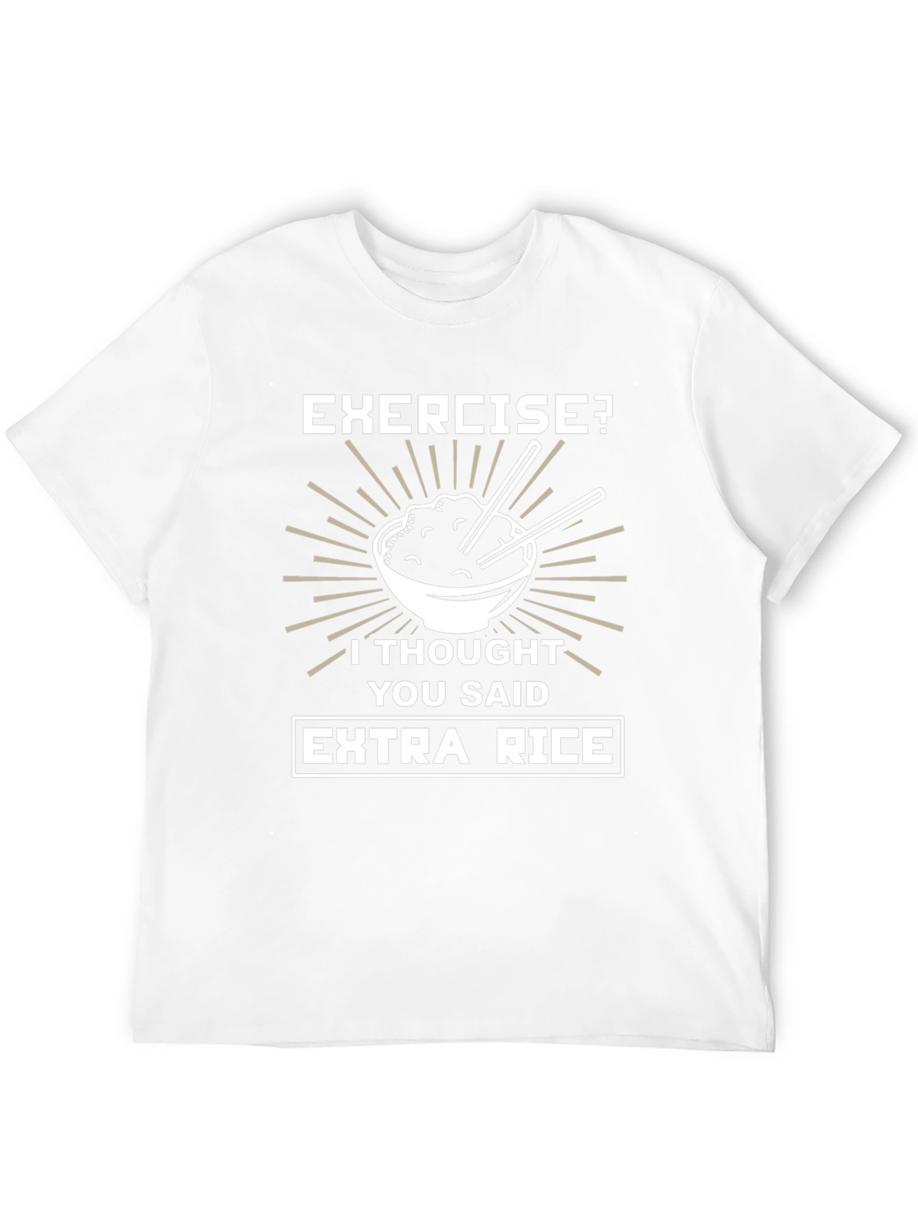 Extra Rice T-Shirt - Funny Foodie Tee