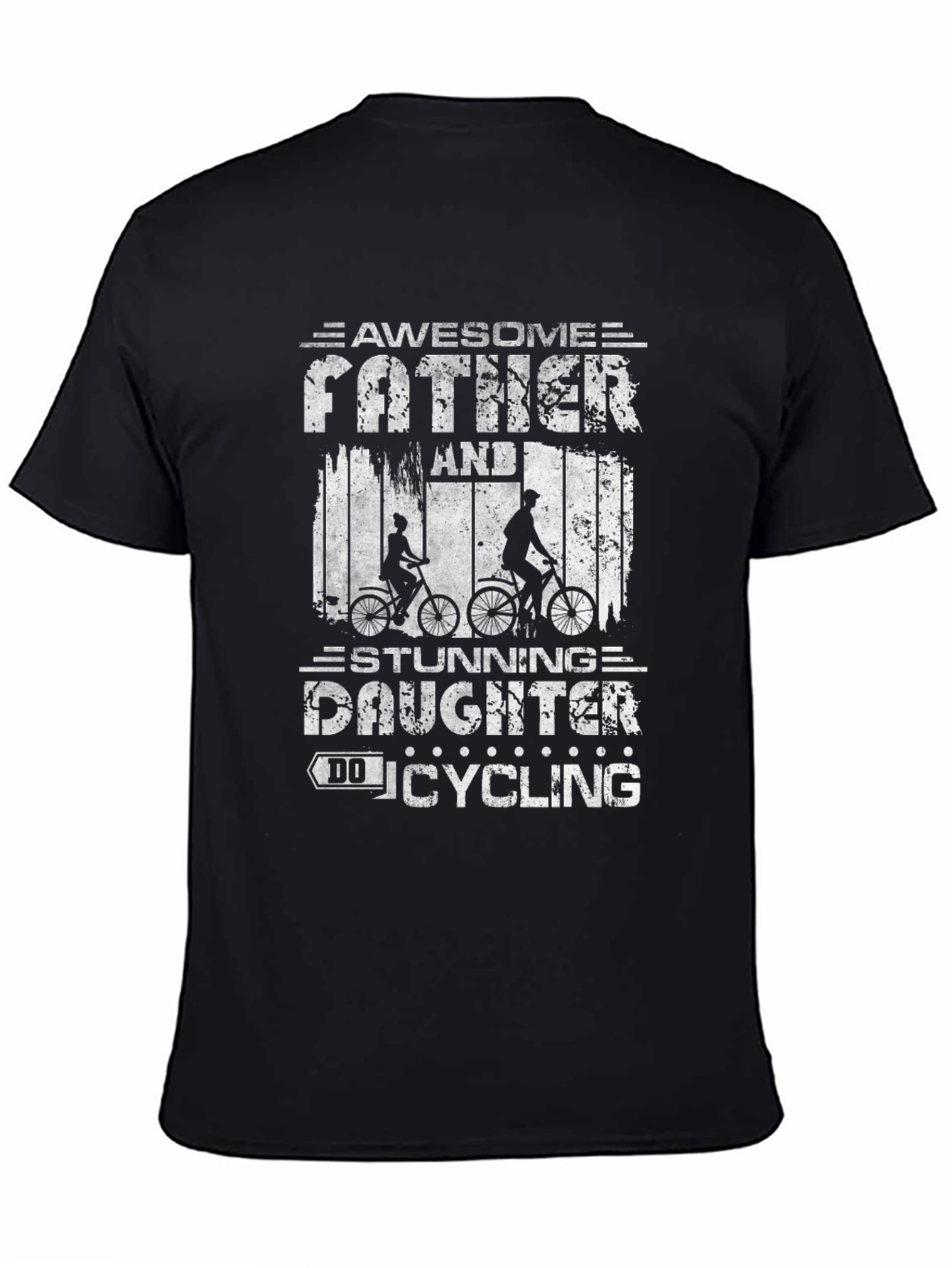 Awesome Father and Daughter Cycling T-Shirt
