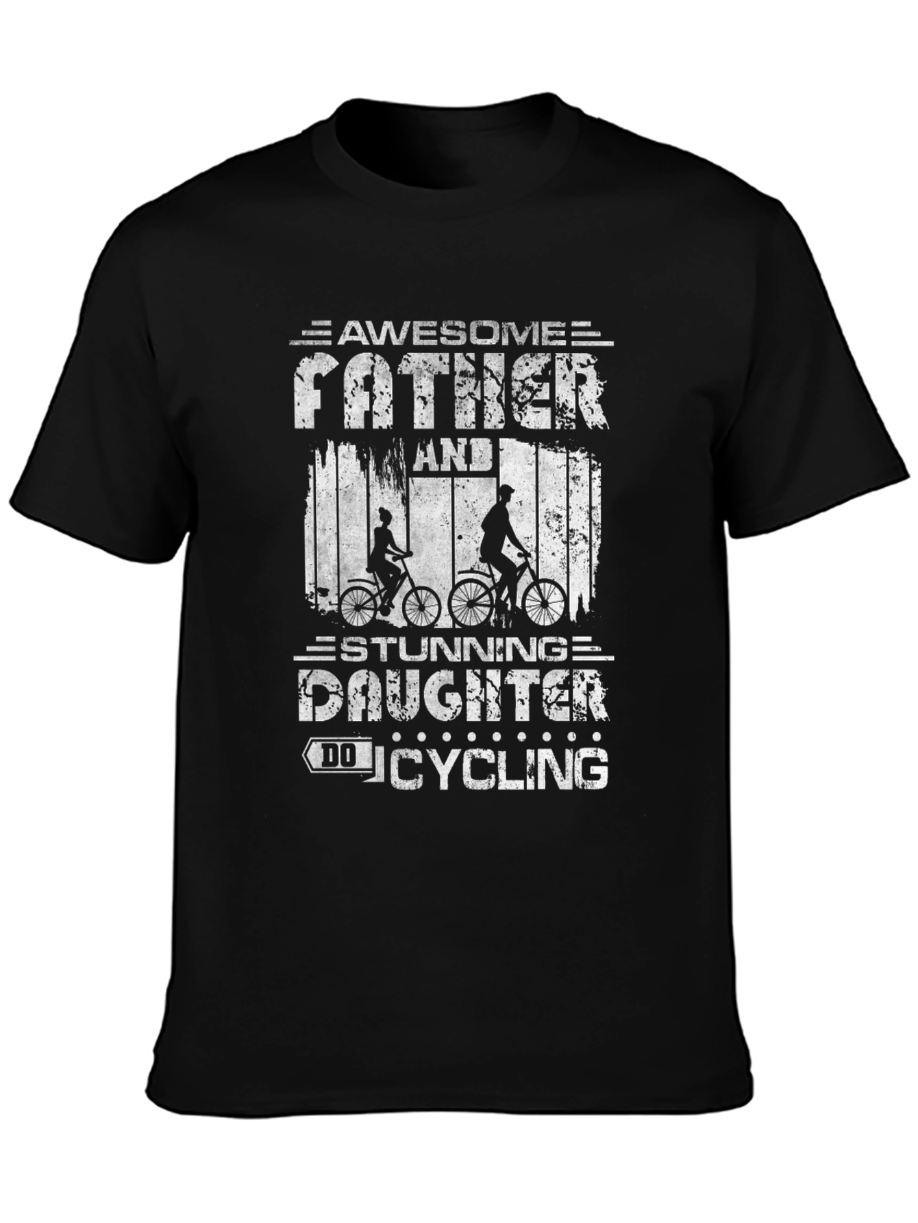 Awesome Father and Daughter Cycling T-Shirt