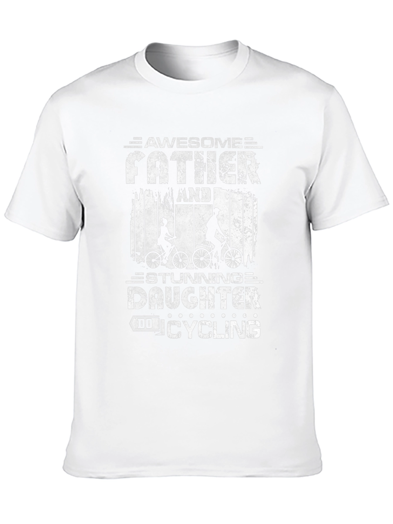 Awesome Father and Daughter Cycling T-Shirt