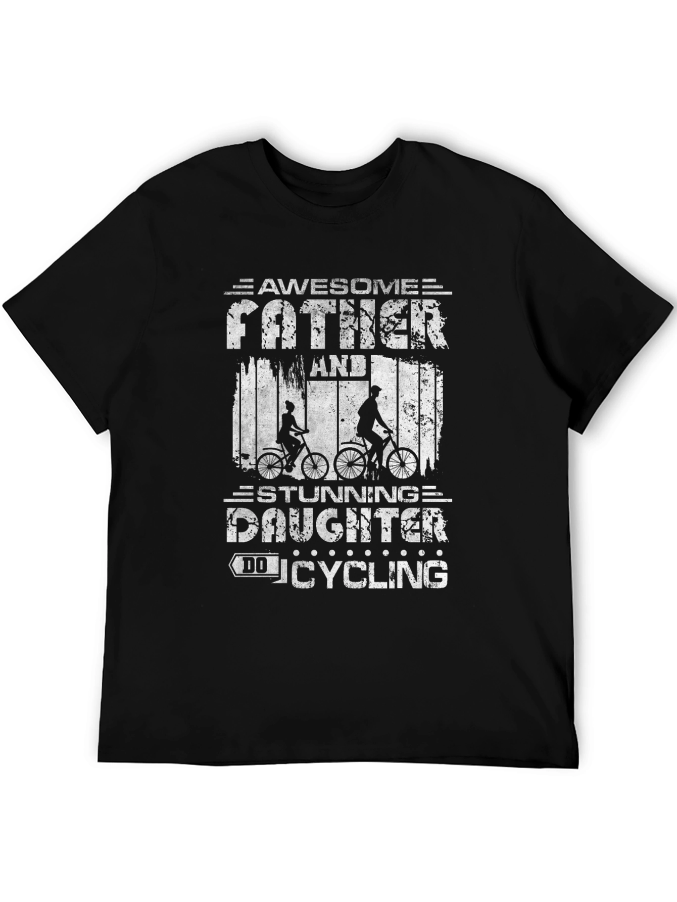 Awesome Father and Daughter Cycling T-Shirt