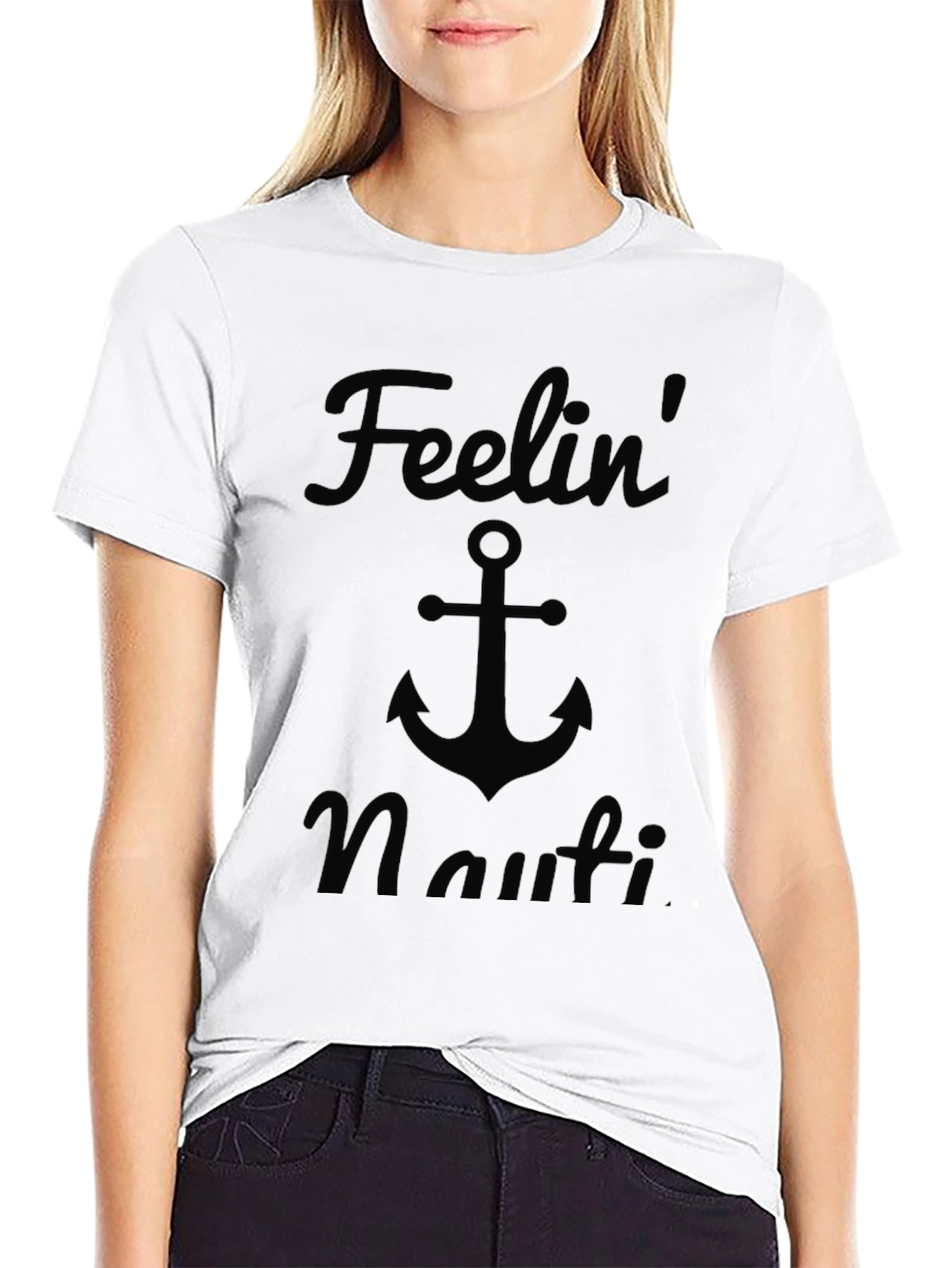 Feelin Nauti Black Graphic Tee