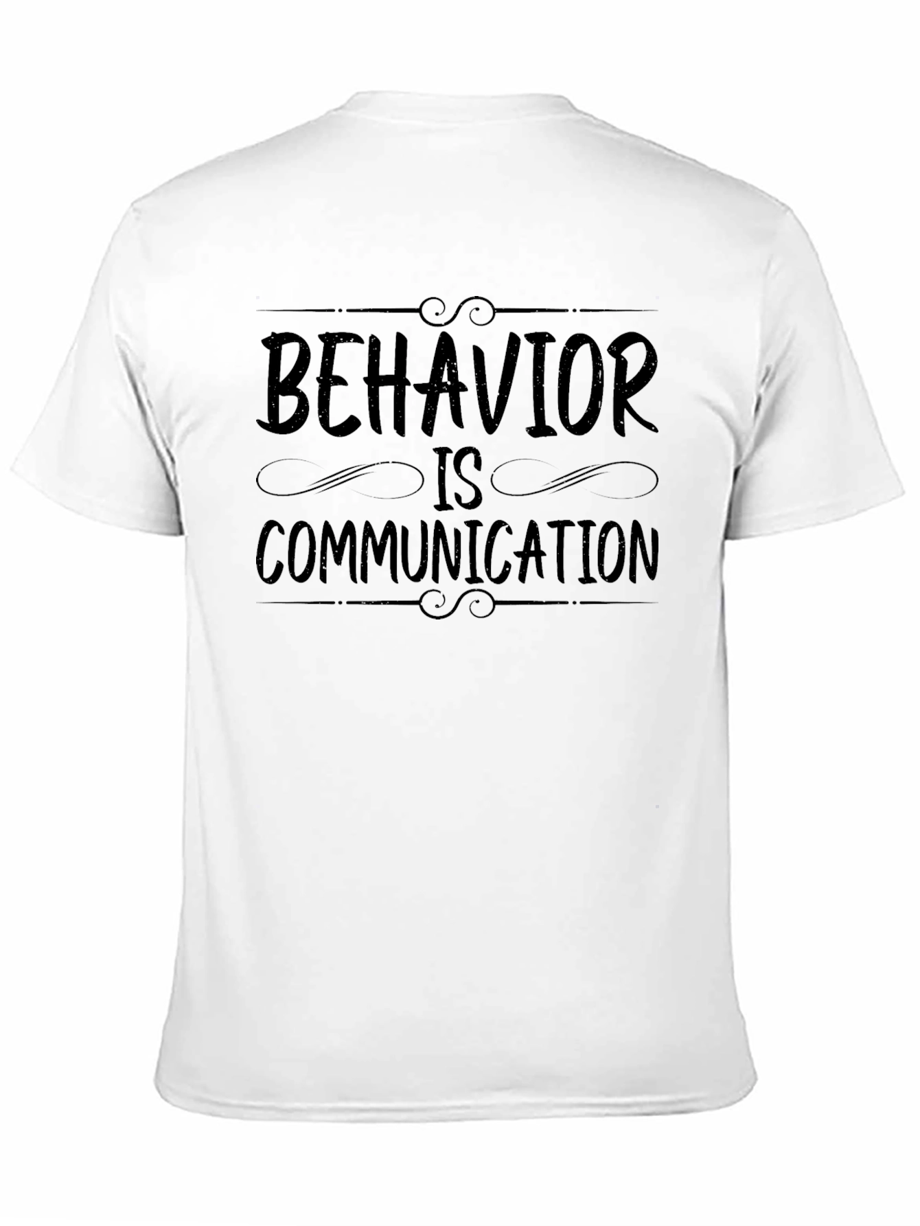 Behavior is Communication Black Graphic Tee