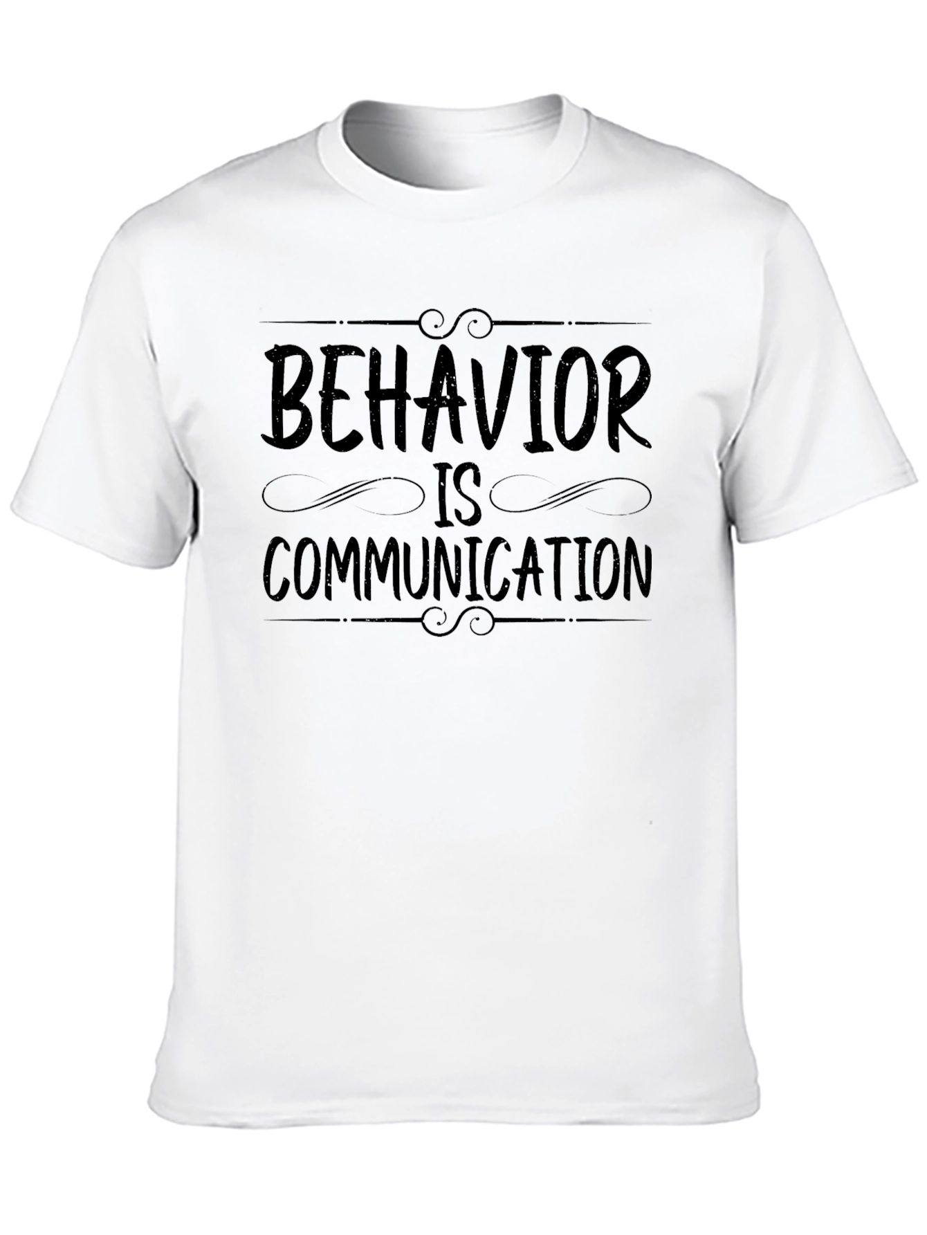 Behavior is Communication Black Graphic Tee