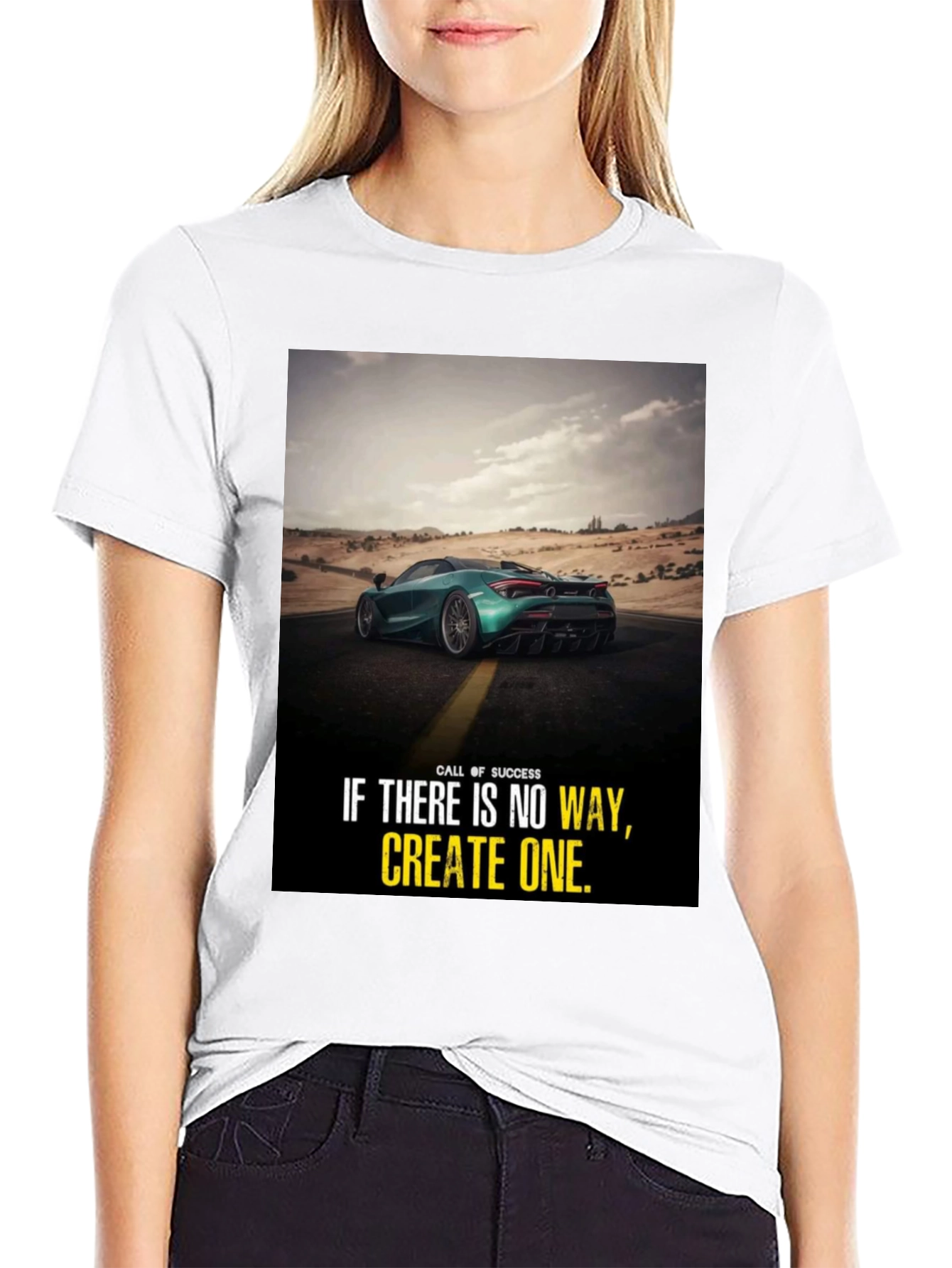 Motivational Car Graphic T-Shirt: Create Your Own Way