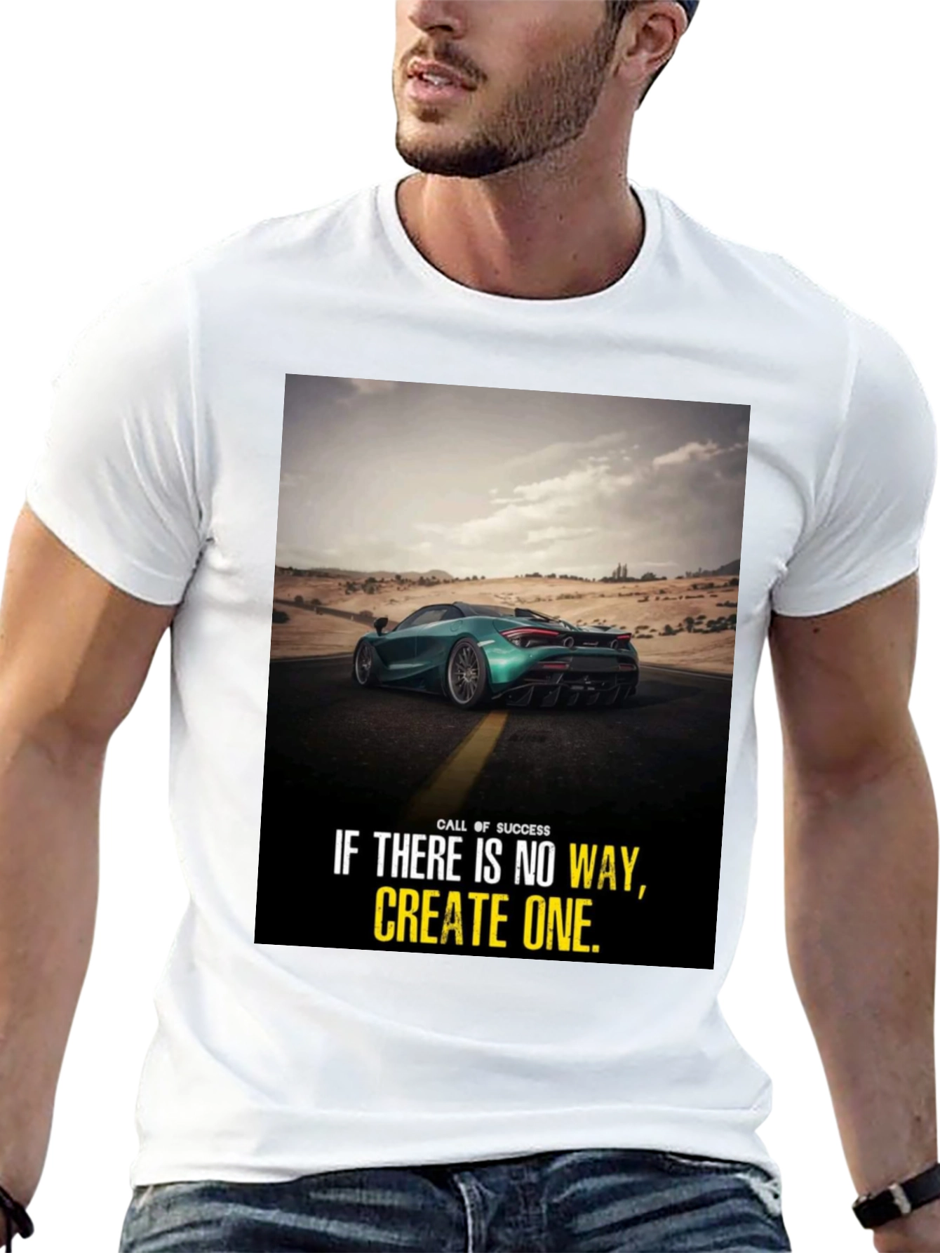 Motivational Car Graphic T-Shirt: Create Your Own Way