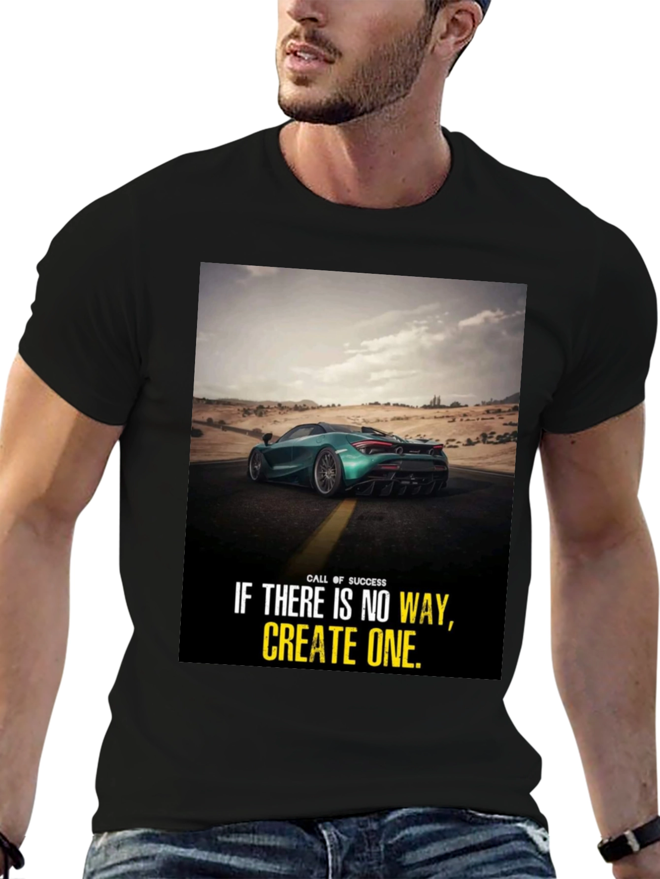 Motivational Car Graphic T-Shirt: Create Your Own Way