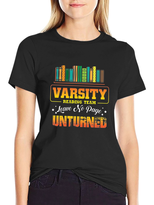 Varsity Reading Team T-Shirt - Book Lover Tee