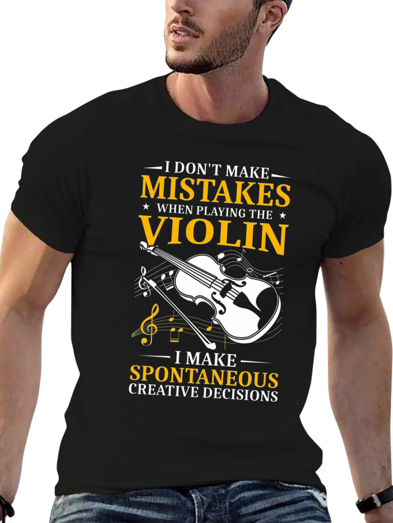 Violin Players T-Shirt: No Mistakes Creative Decisions