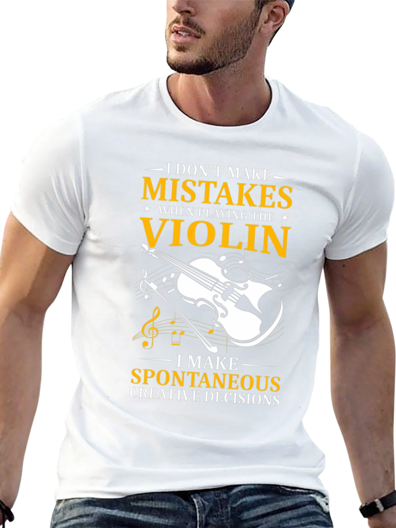 Violin Players T-Shirt: No Mistakes Creative Decisions