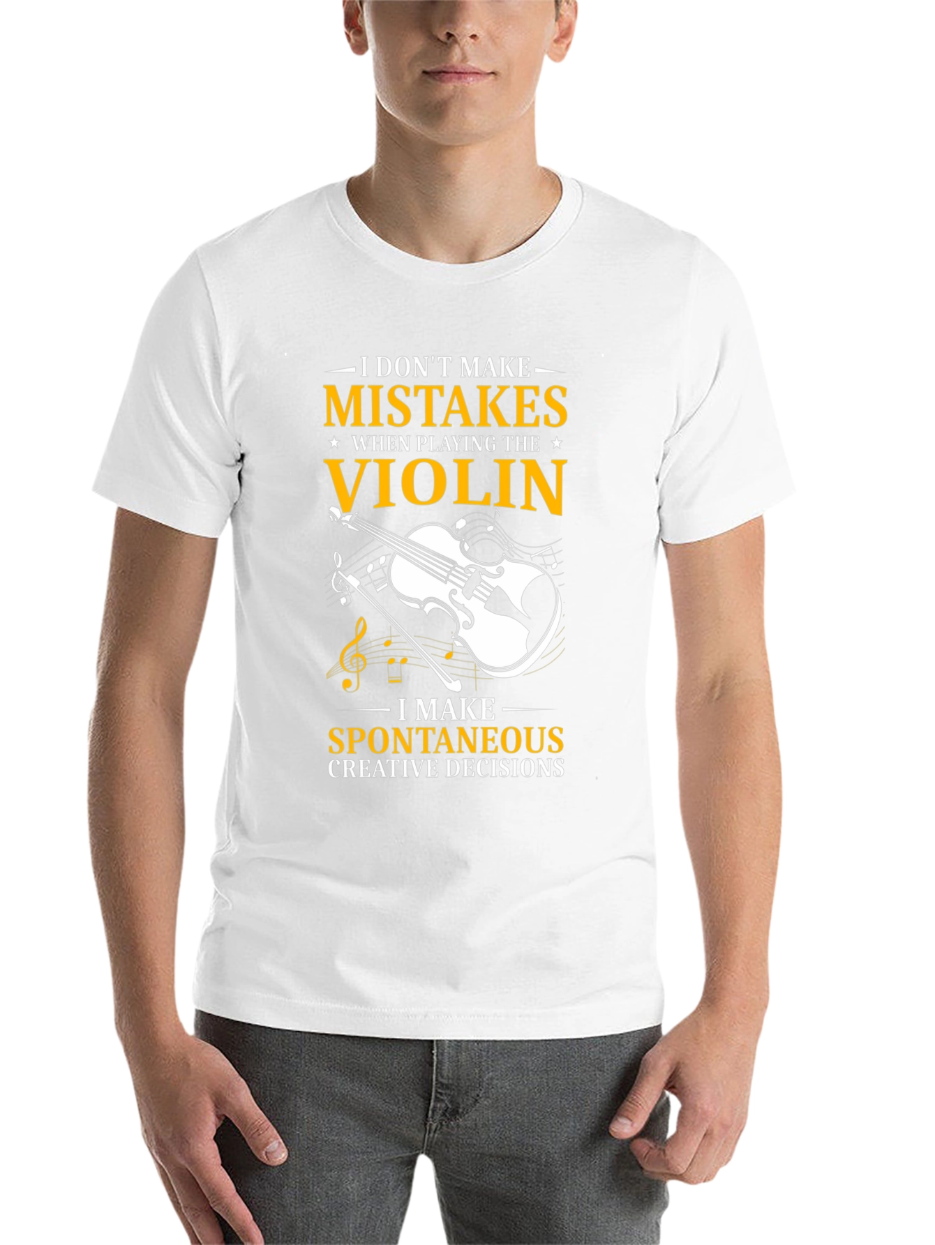 Violin Players T-Shirt: No Mistakes Creative Decisions