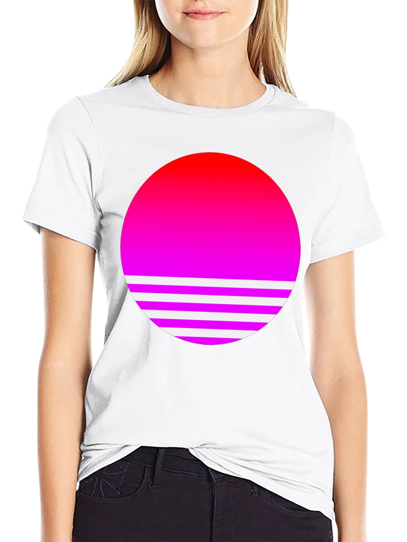 Retro Sunset T-Shirt - Stylish Graphic Tee