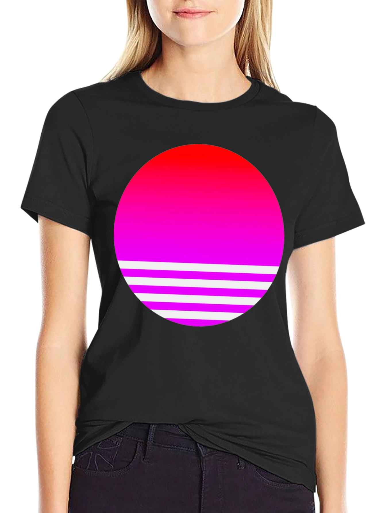 Retro Sunset T-Shirt - Stylish Graphic Tee