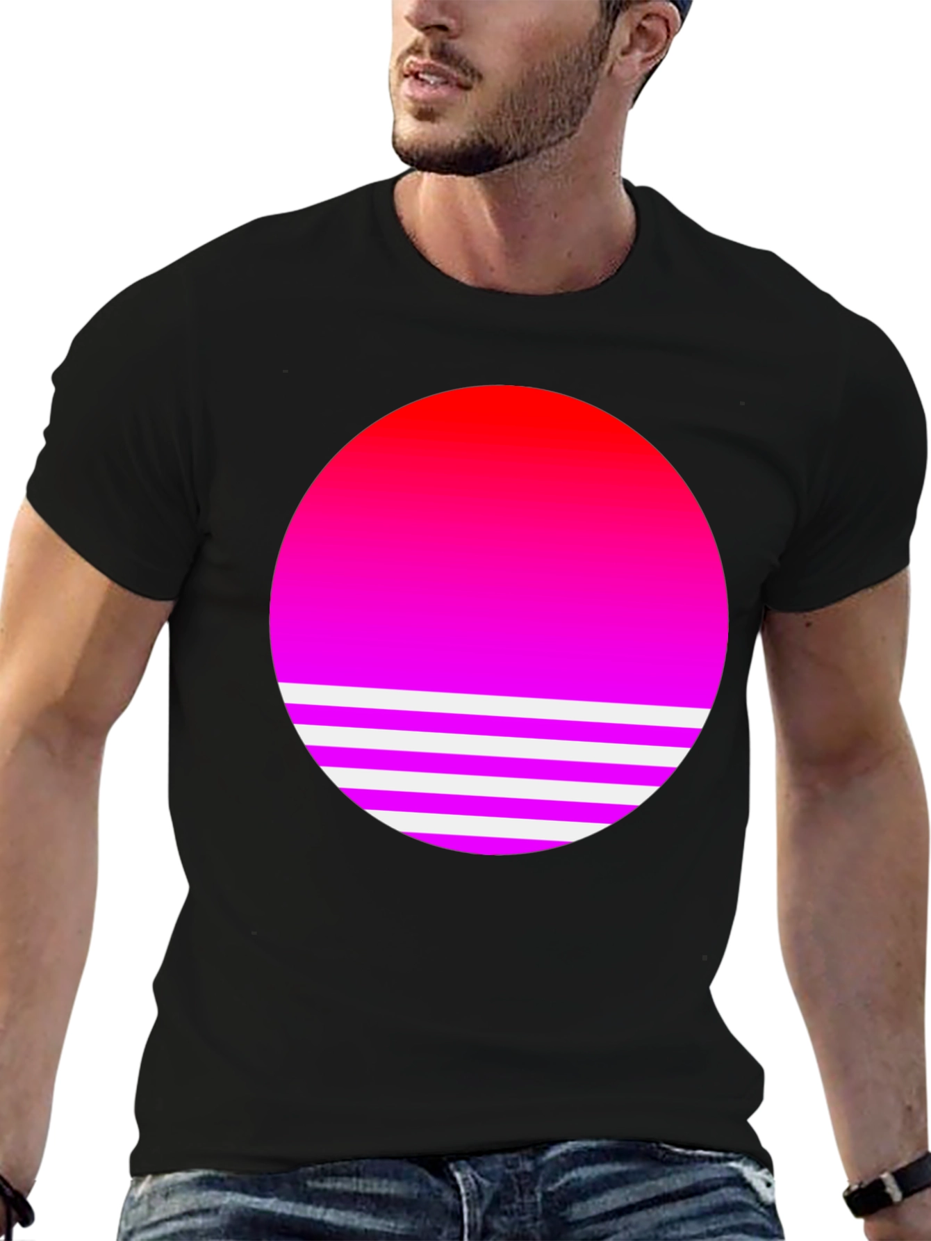 Retro Sunset T-Shirt - Stylish Graphic Tee