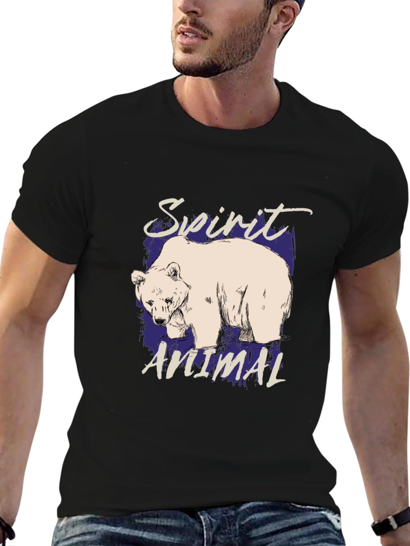 Bear Spirit Animal Graphic T-Shirt