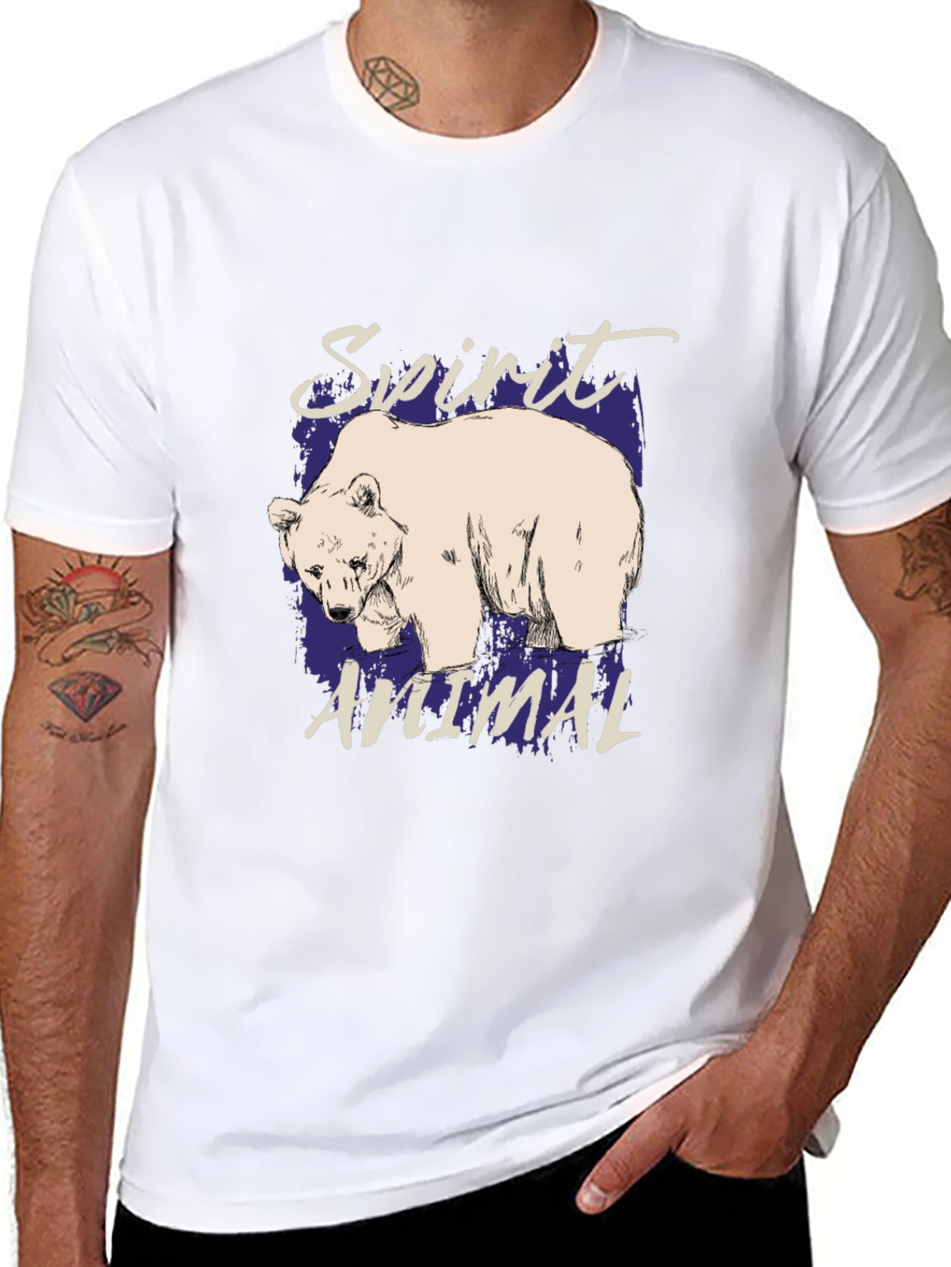 Bear Spirit Animal Graphic T-Shirt