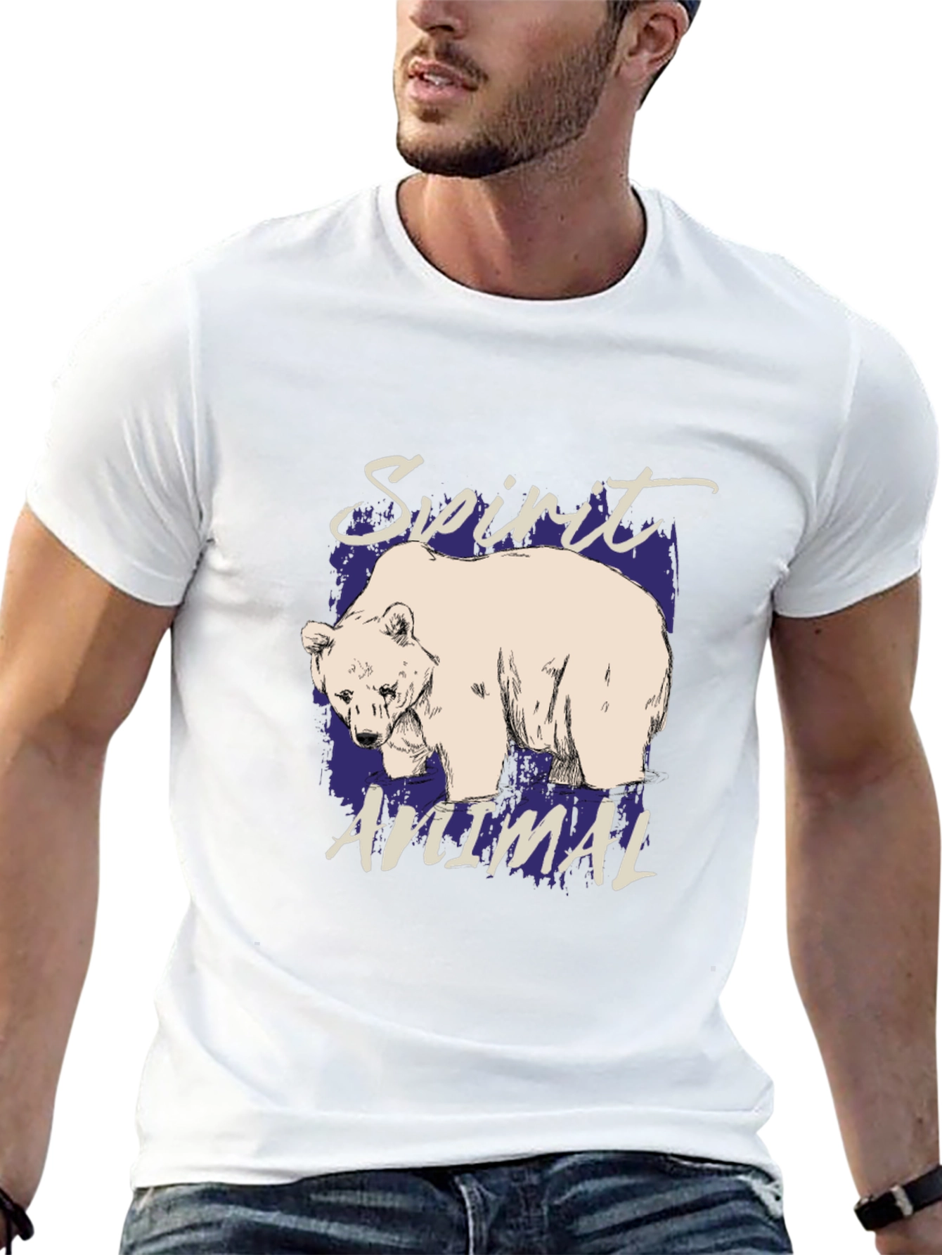 Bear Spirit Animal Graphic T-Shirt