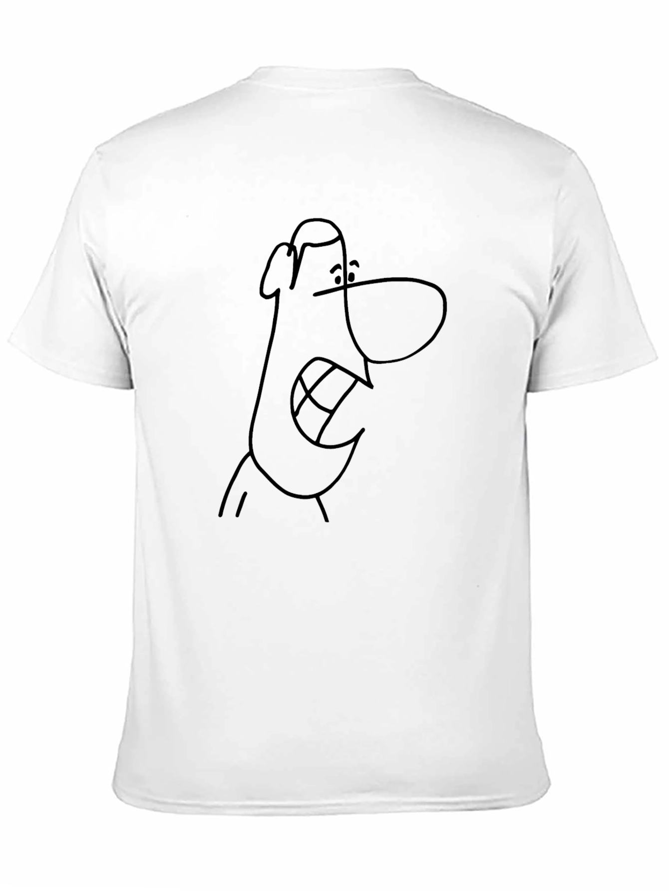 Funny Cartoon Face Graphic T-Shirt