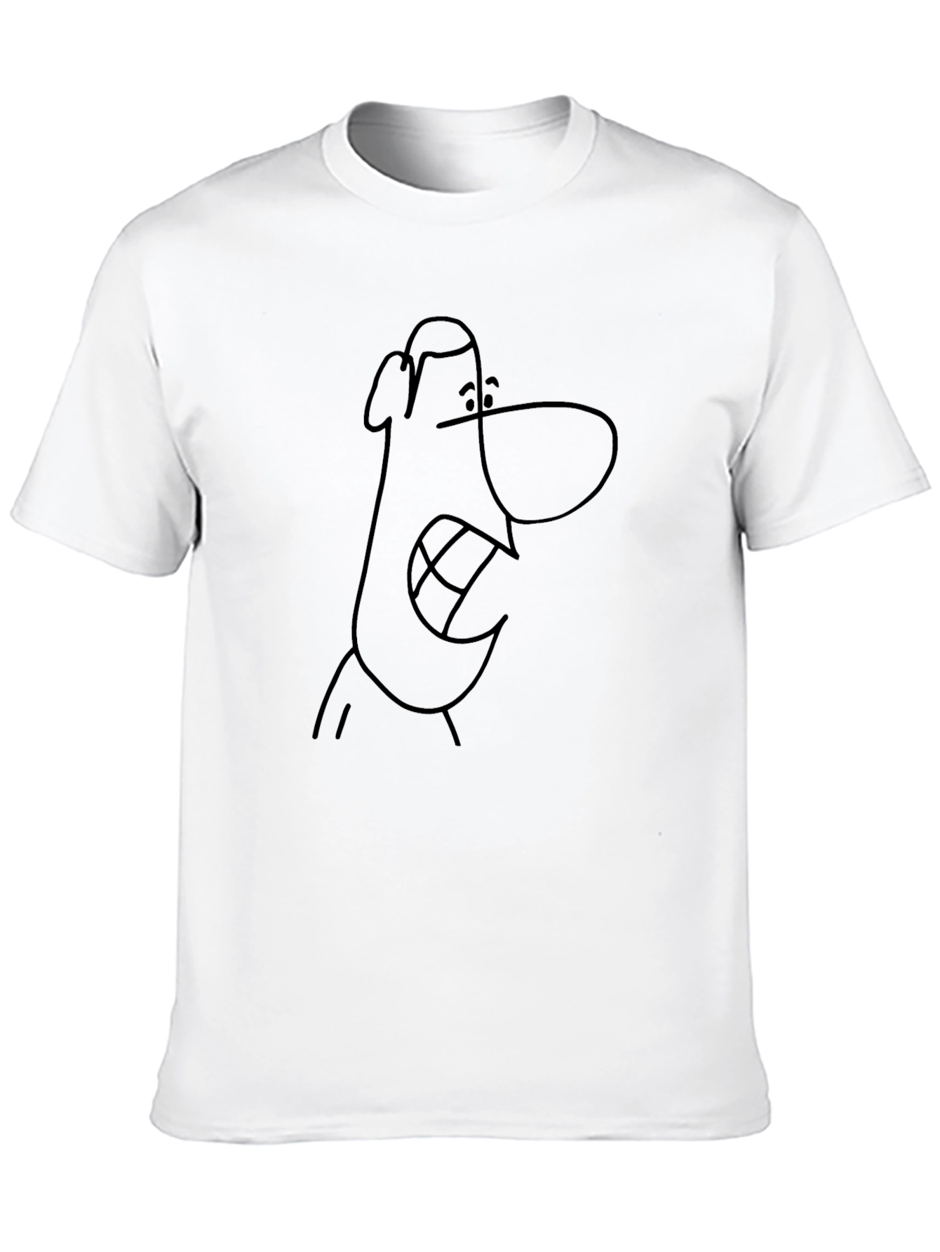 Funny Cartoon Face Graphic T-Shirt