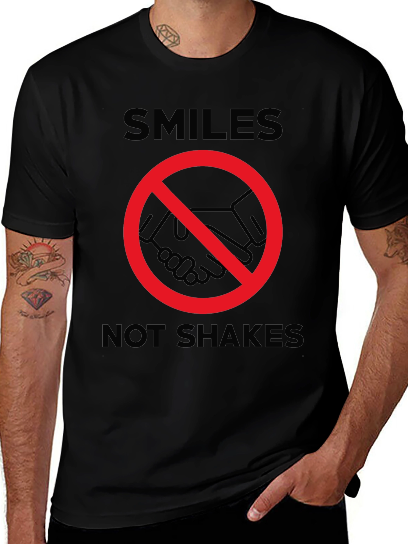 Smiles Not Shakes Graphic Tee