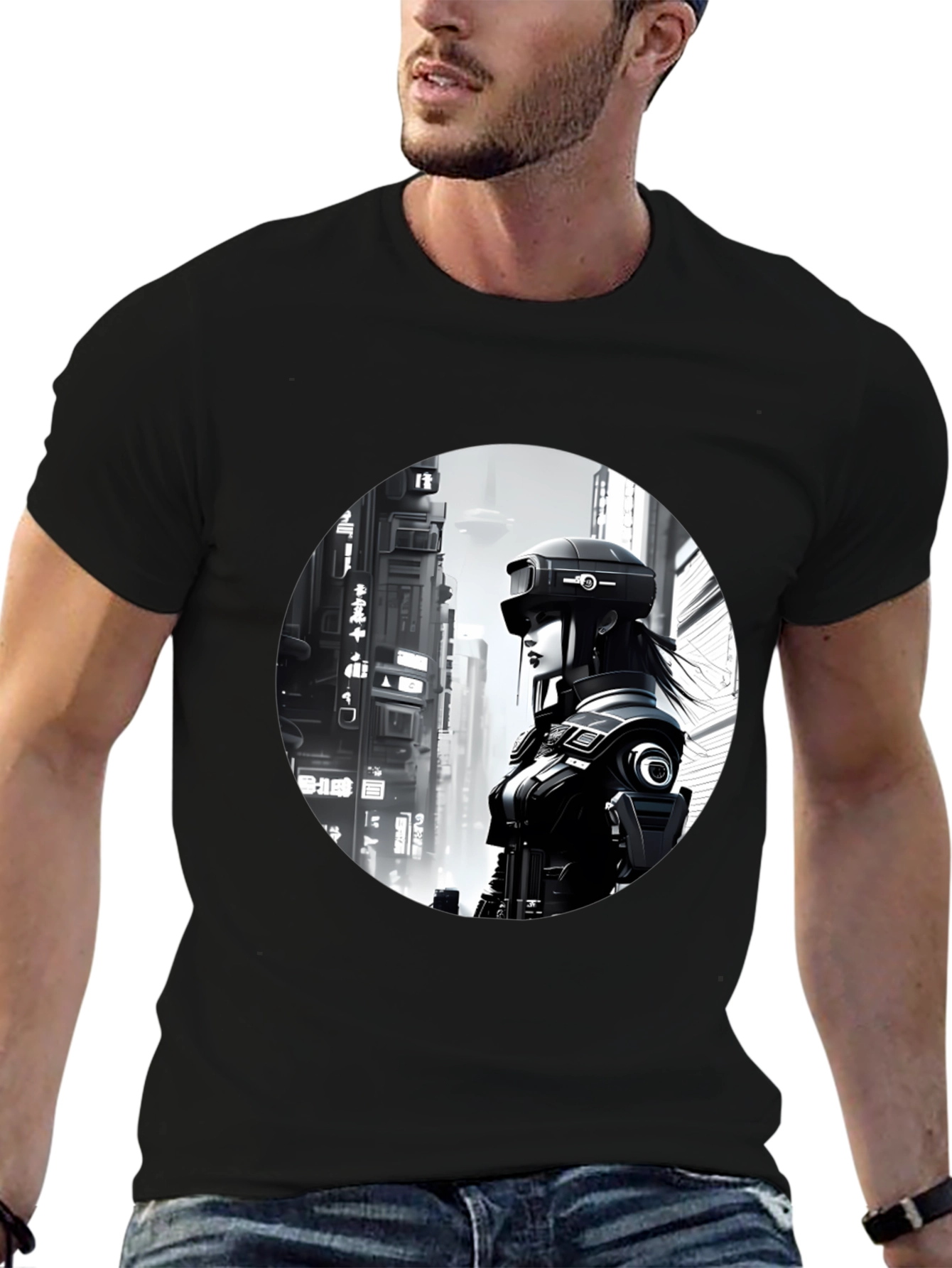 Cyberpunk Cityscape T-Shirt
