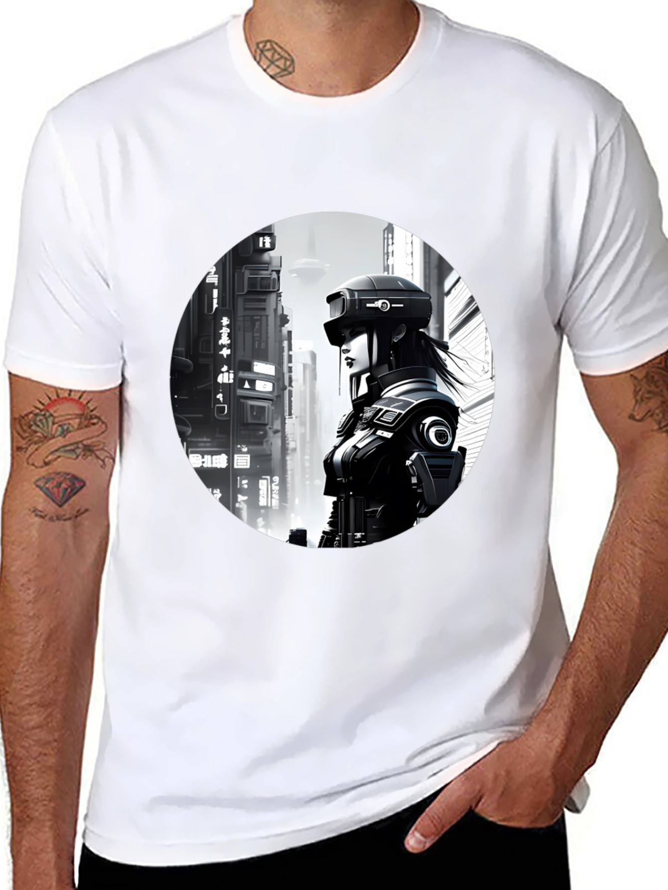 Cyberpunk Cityscape T-Shirt