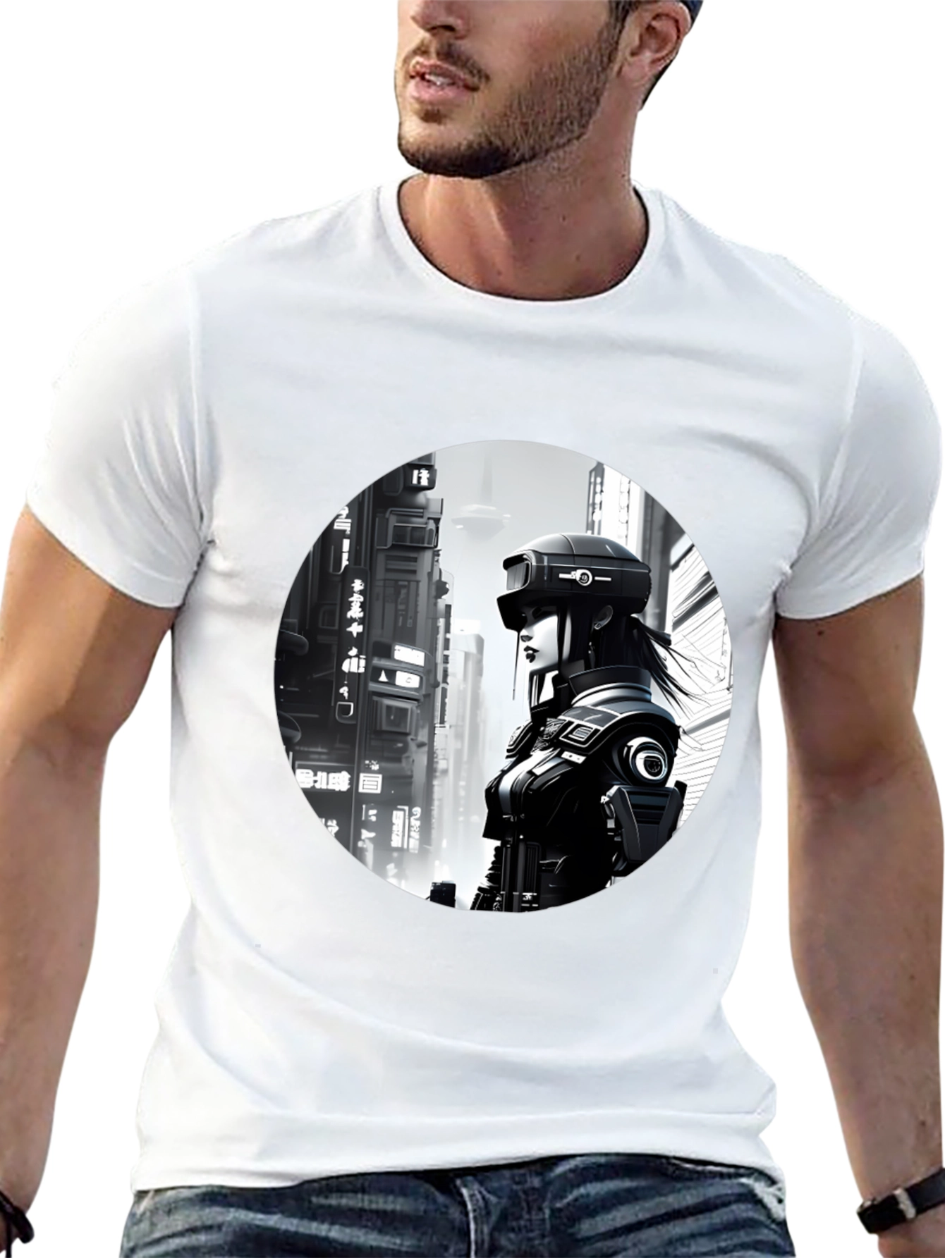 Cyberpunk Cityscape T-Shirt