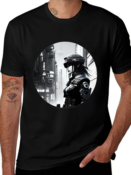 Cyberpunk Cityscape T-Shirt