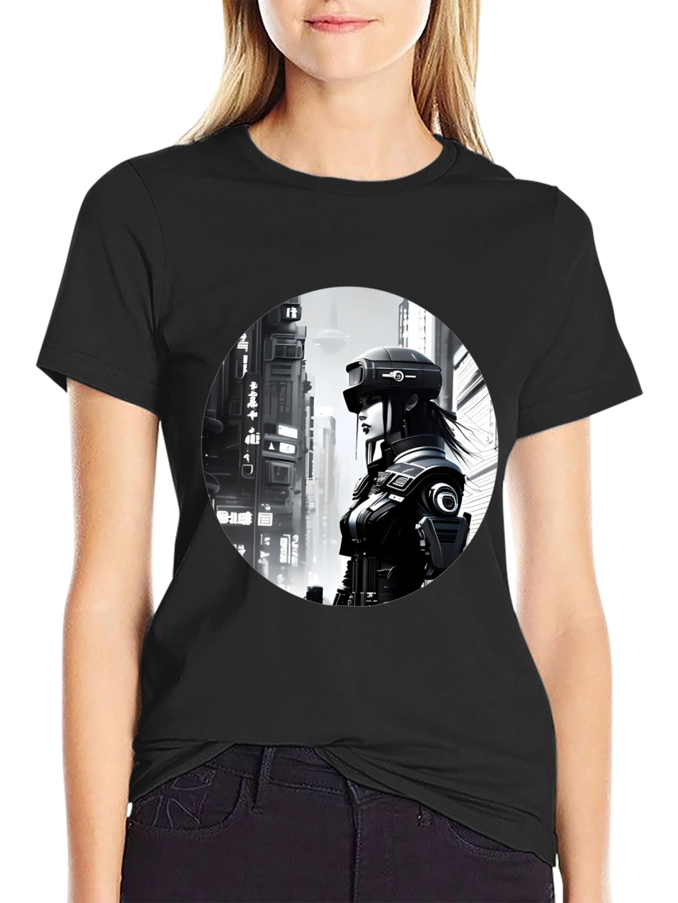 Cyberpunk Cityscape T-Shirt