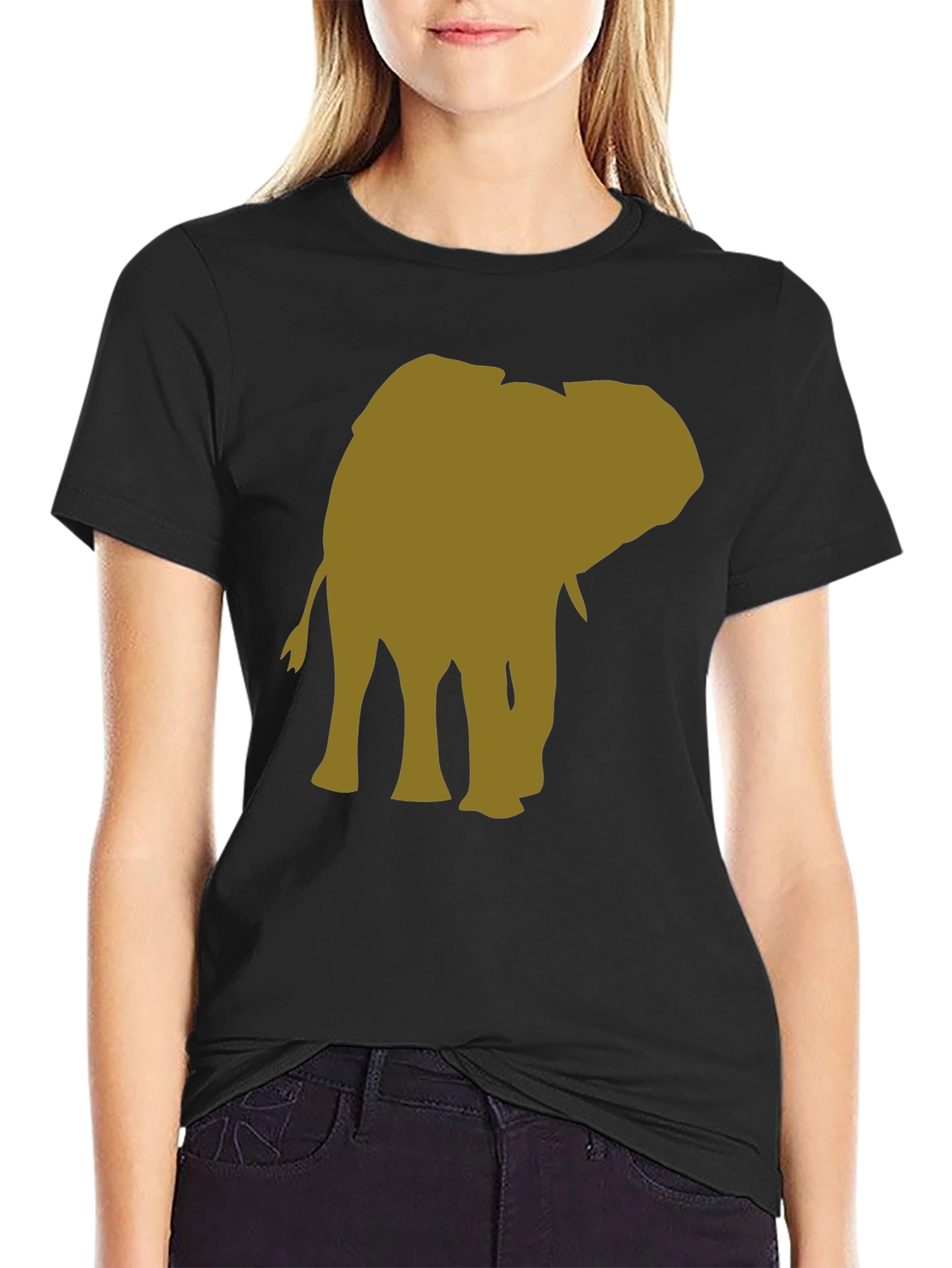 Elephant Graphic T-Shirt - Black