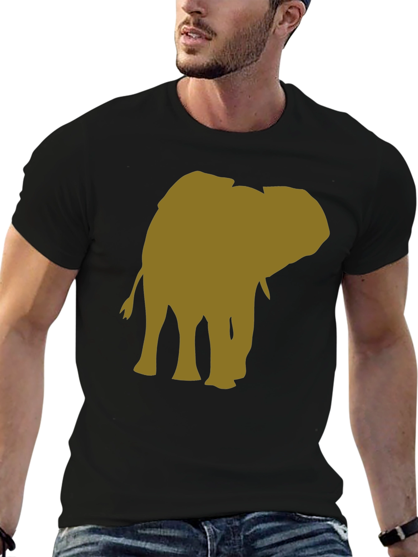 Elephant Graphic T-Shirt - Black