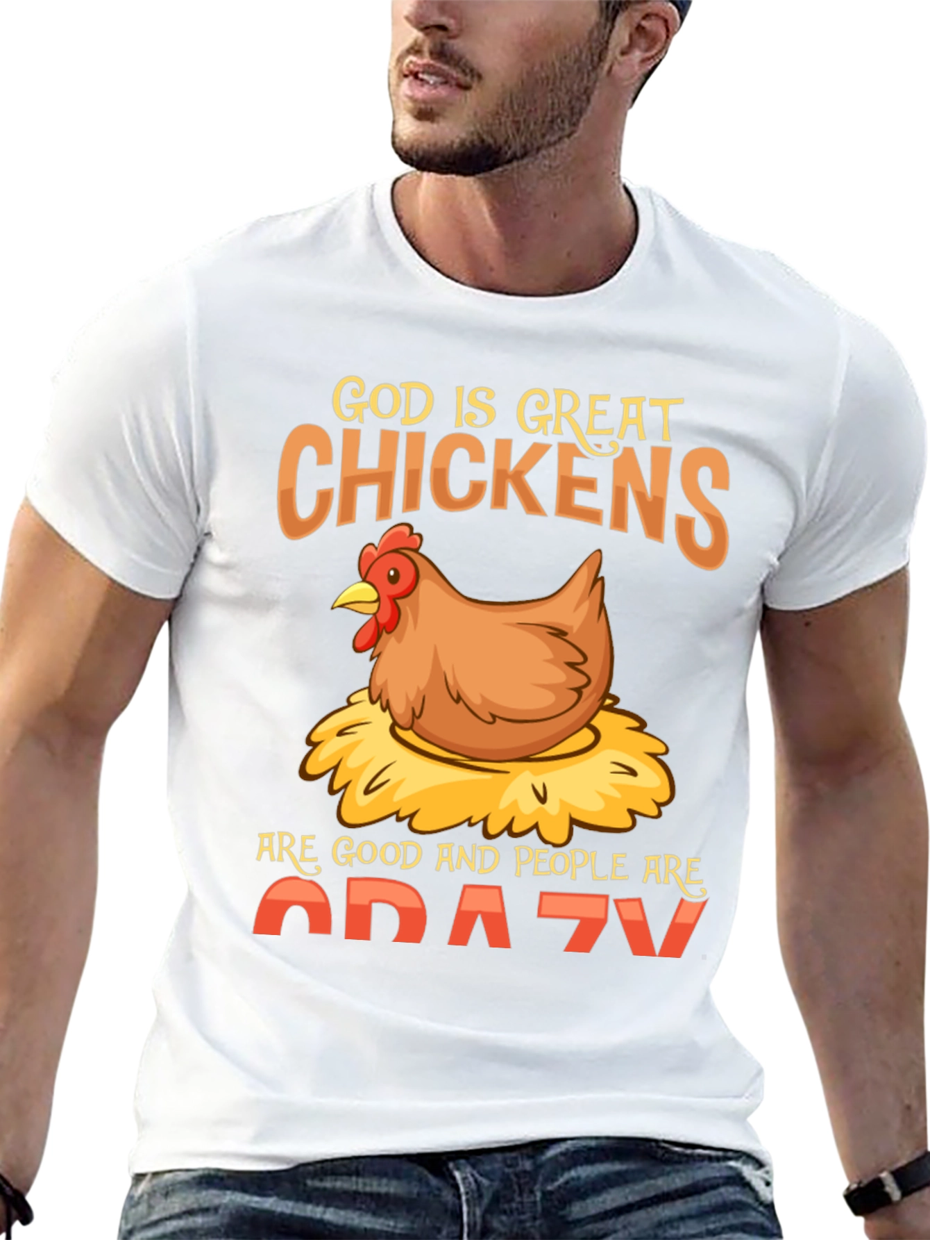 God is Great Chickens T-Shirt - Funny Farm Tee