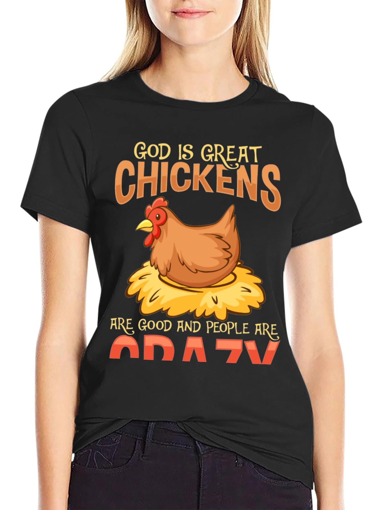 God is Great Chickens T-Shirt - Funny Farm Tee