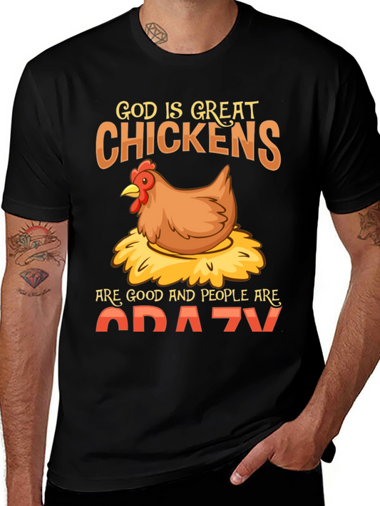 God is Great Chickens T-Shirt - Funny Farm Tee