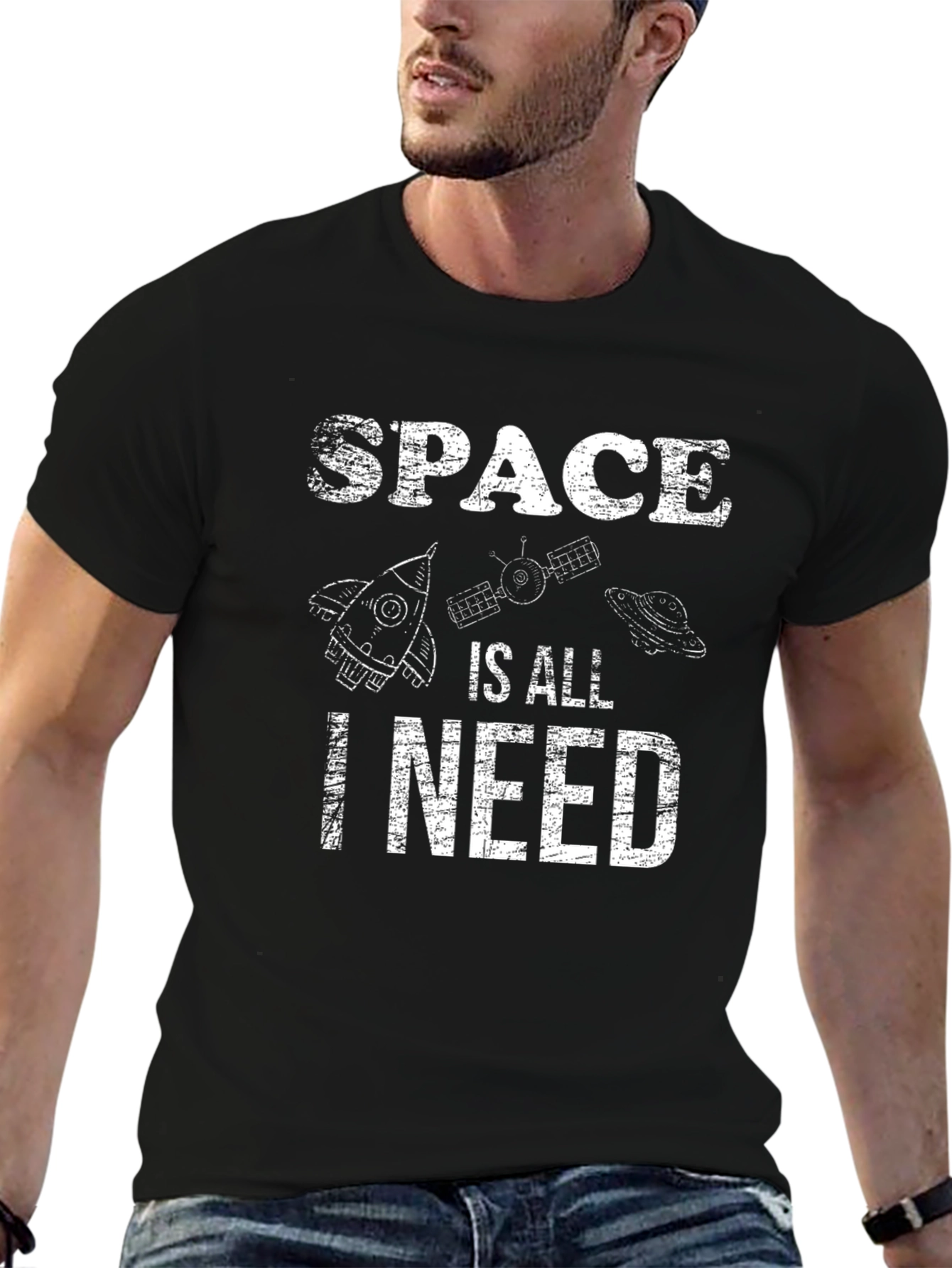 Space Is All I Need Graphic T-Shirt